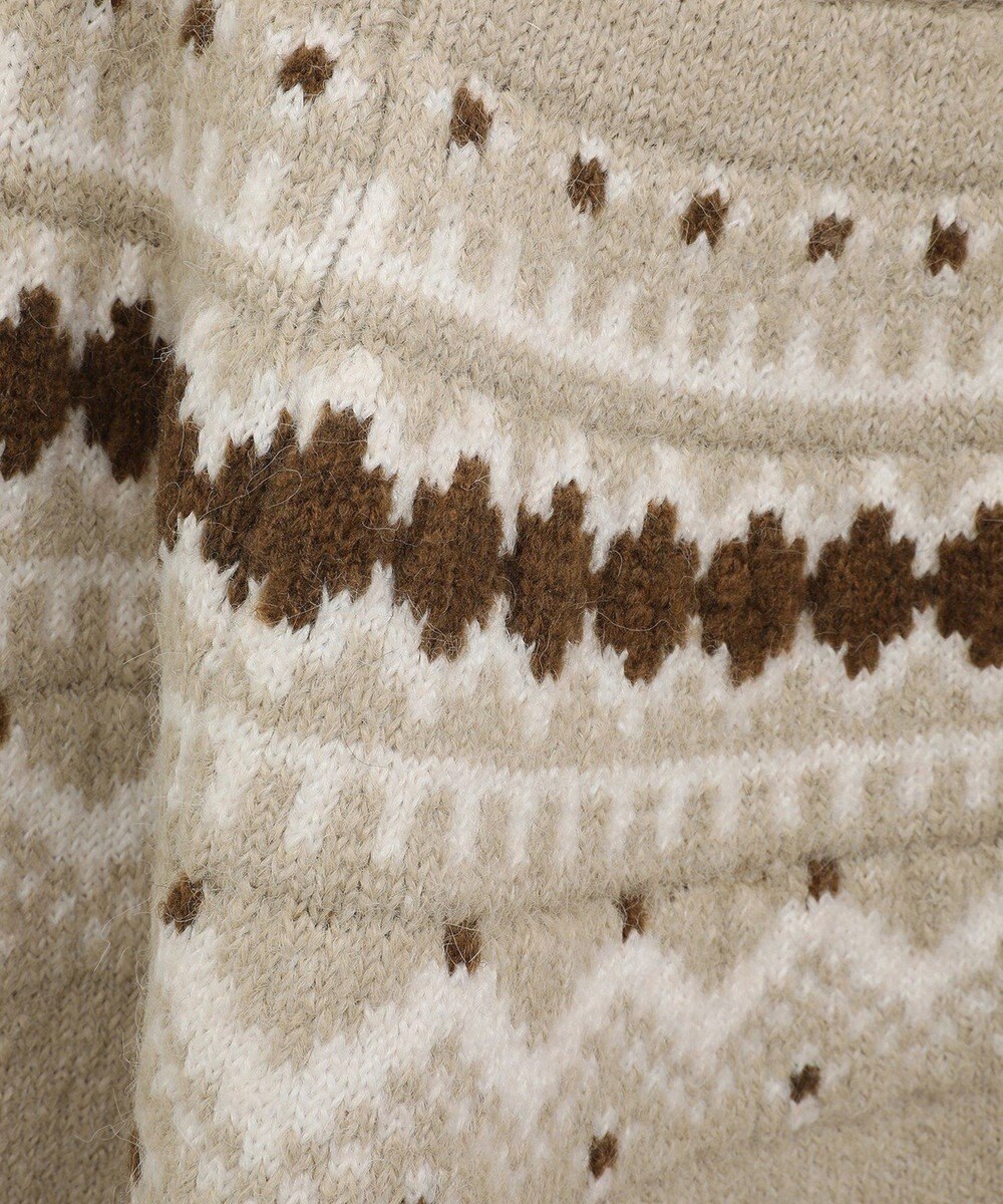 Green Parks ノルディック柄ジャガード織ニット 