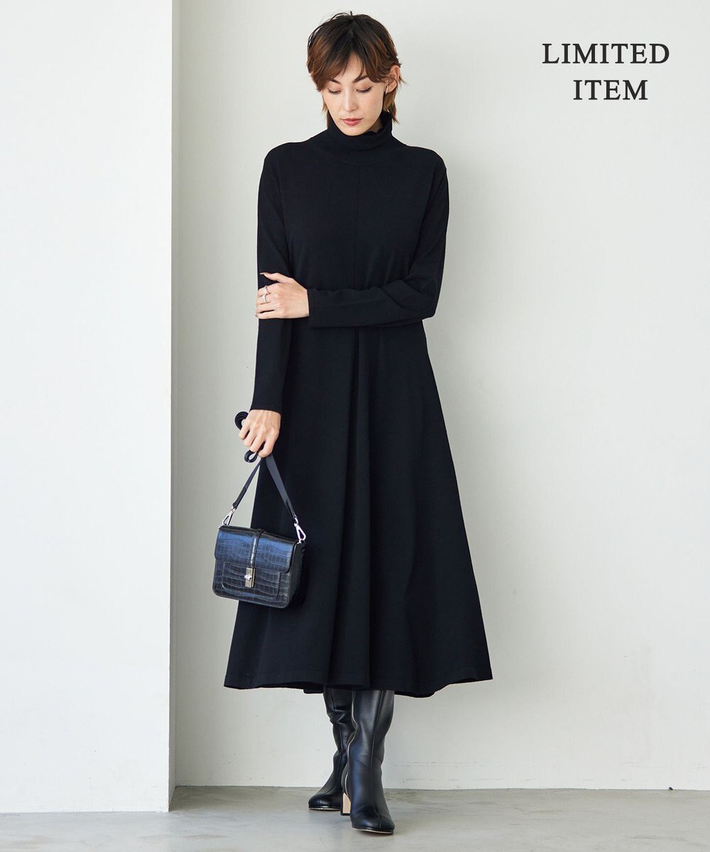 ICB 【WEB限定・洗える】 ヴィスコースハイゲージ ワンピース 