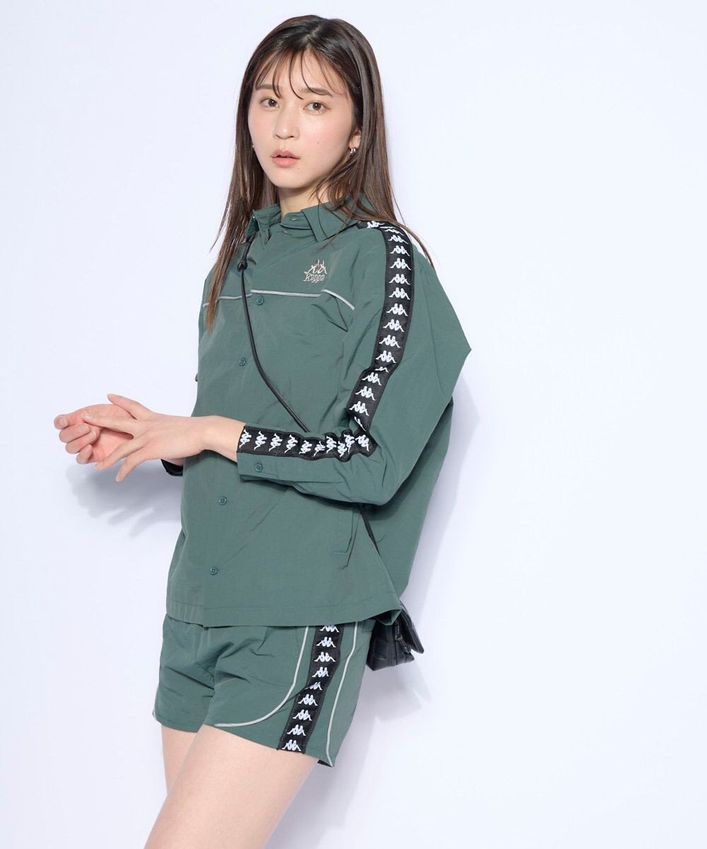 OP／FILA 【Kappa】バンダテープ ウーブンシャツジャケット 