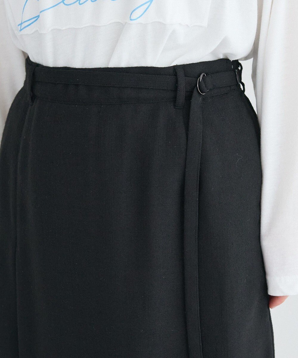 CRAFT STANDARD BOUTIQUE リネンライクラップ風スカート 