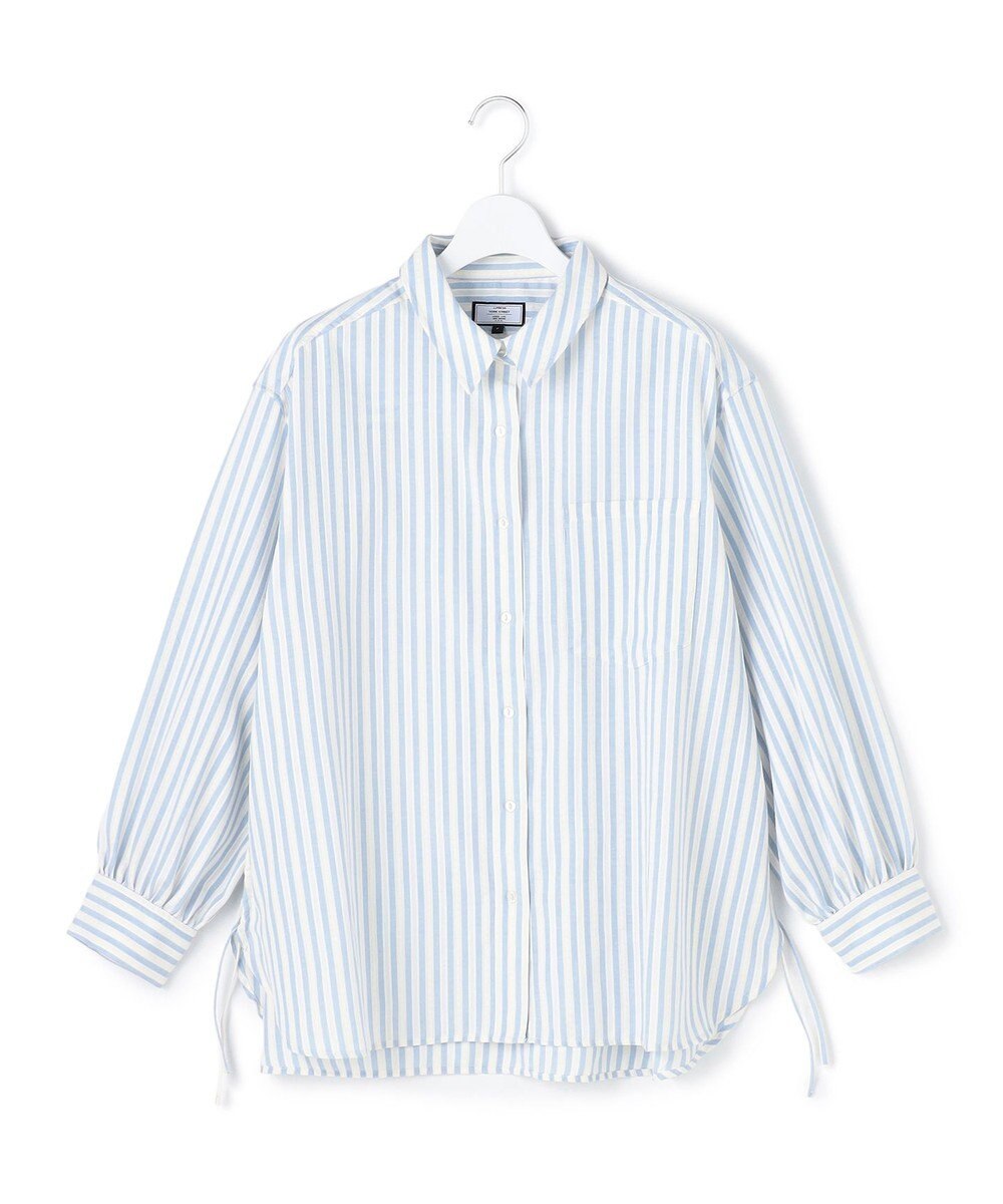 J.PRESS YORK STREET 【WOMEN】サイドドローストリング シャツブラウス 