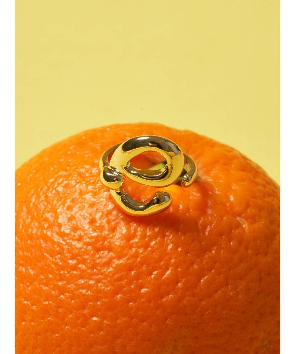 AMERICAN HOLIC イニシャルリングＧＬＤ 