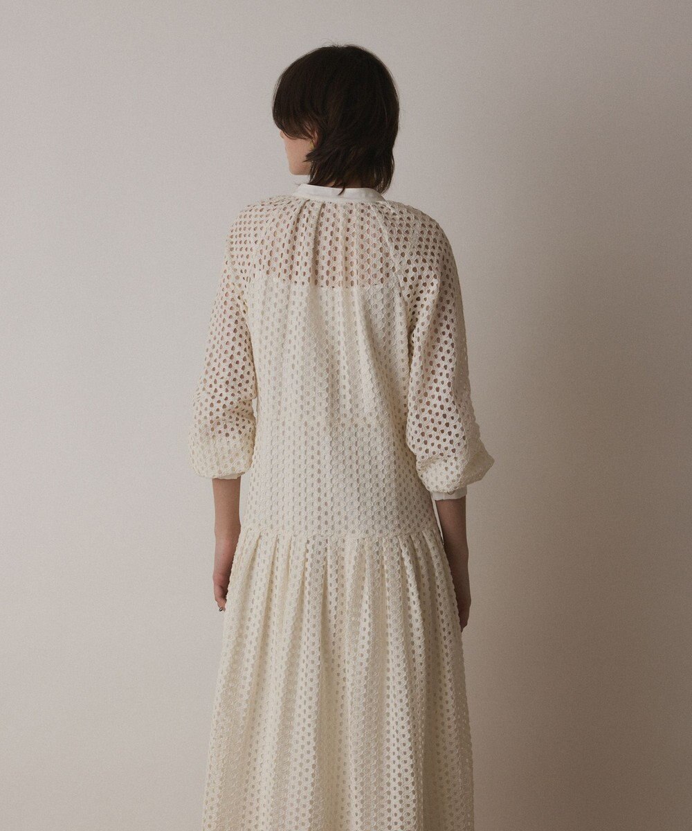 GRACE CONTINENTAL メッシュレースカフタンワンピース 