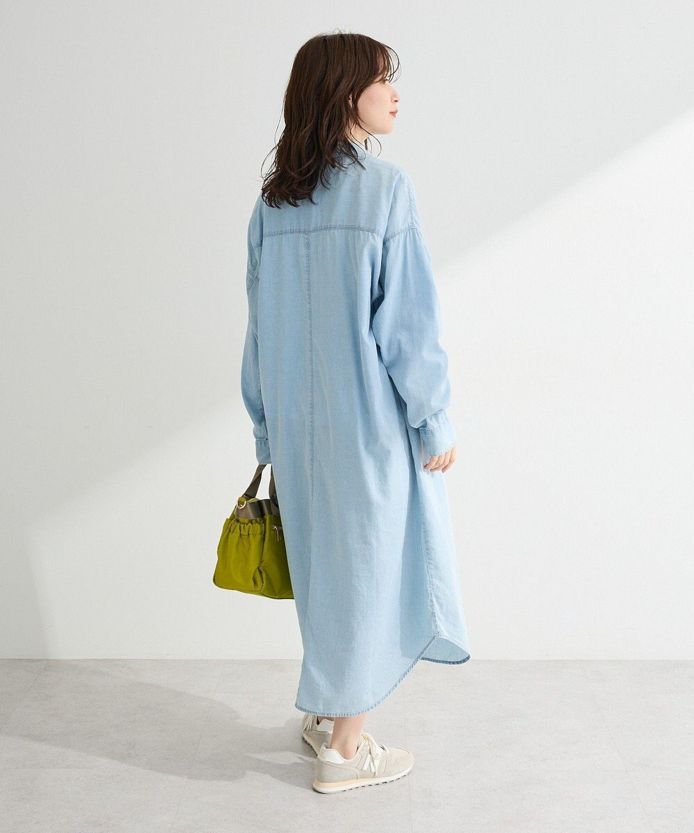 Green Parks シアーデニムシャツワンピース 
