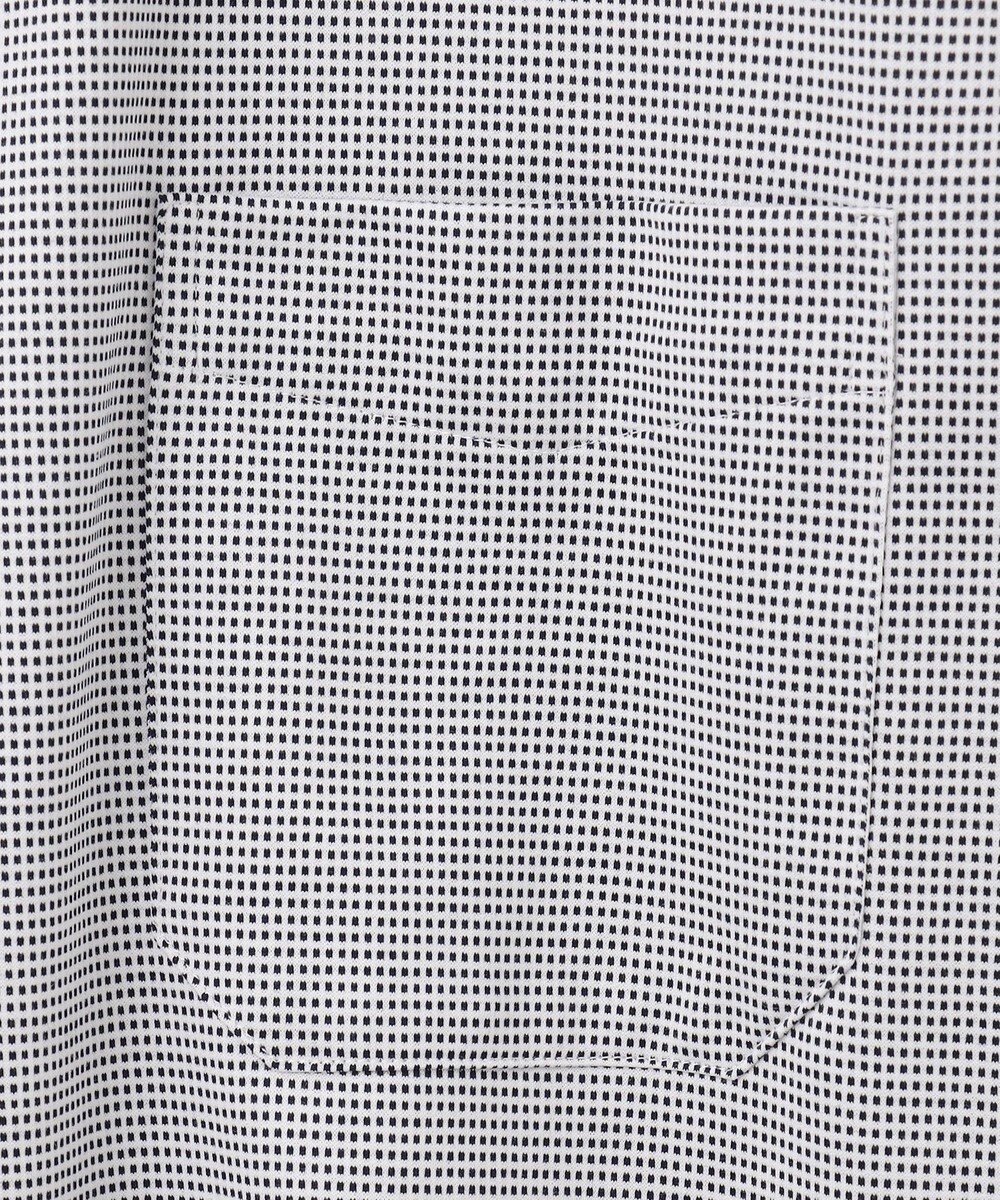 JOSEPH ABBOUD 【キングサイズ・快適な着心地/イージーケア】コンパクトジャージースクエアジャガート 半袖 シャツ 