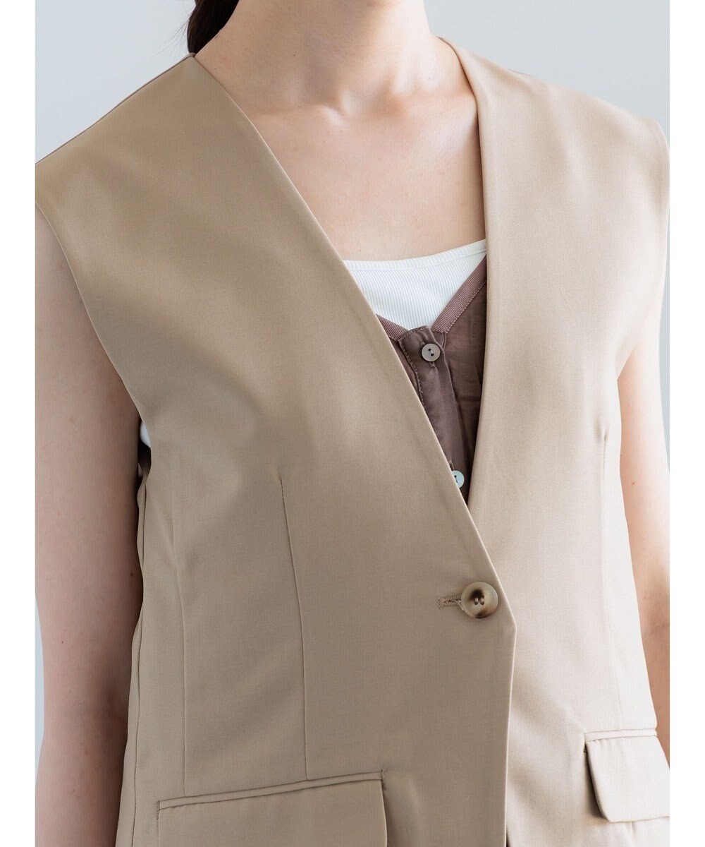 Te chichi 麻調Yカラージレ 