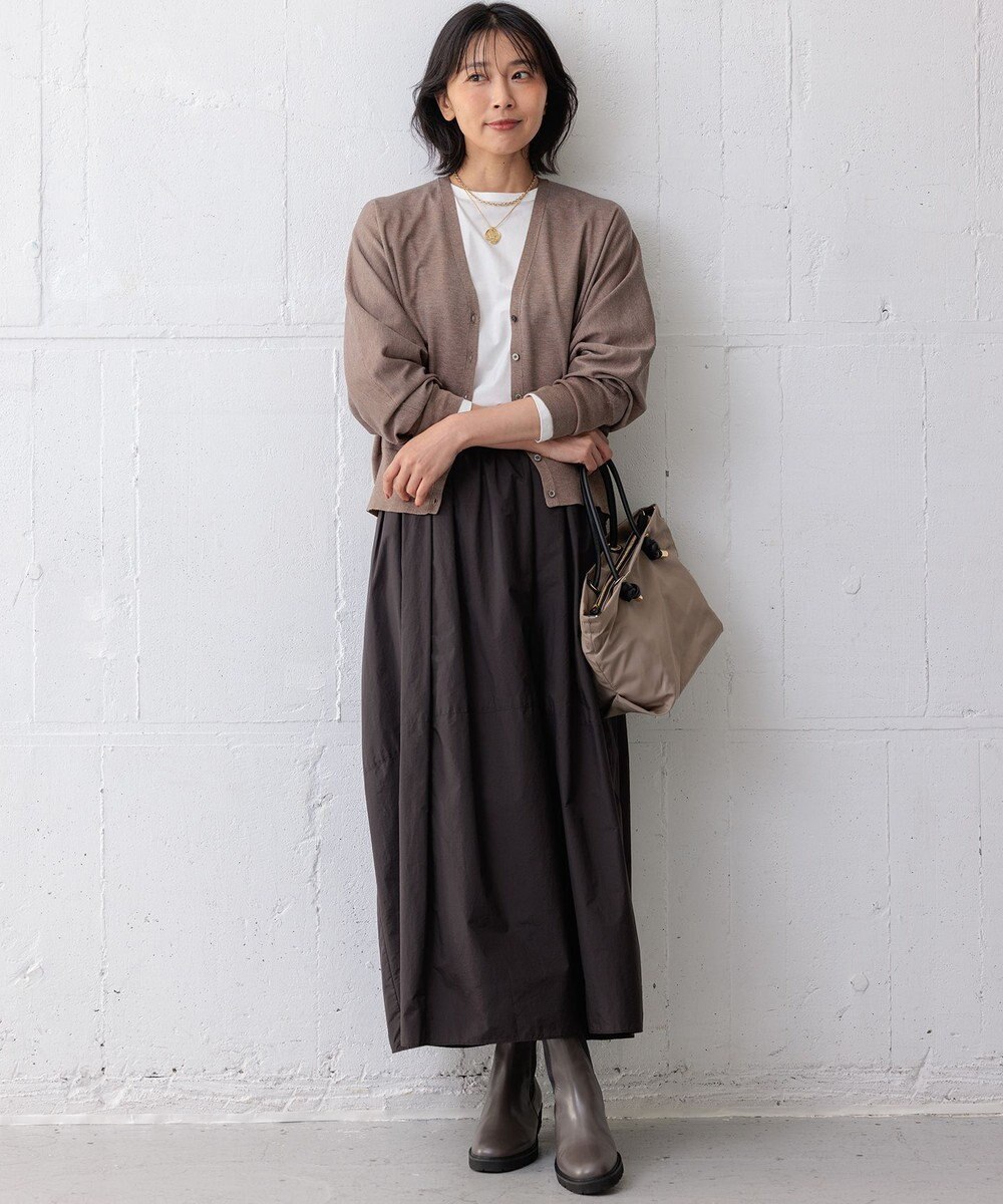 23区 S 【洗える】ナイロンコットンポプリン スカート 