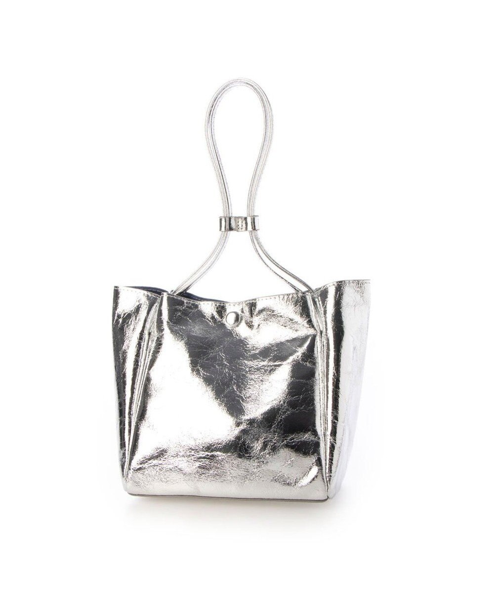 UNBILLION カシュカシュ cachecache / クラッシュメタリックワンハンドルミニトート 