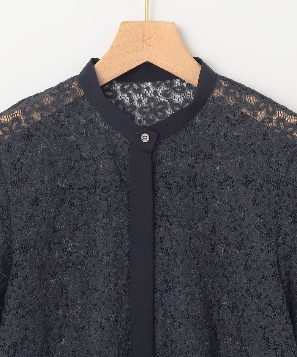 組曲 L 【WEB限定】フラワーラッセルレース ブラウス 