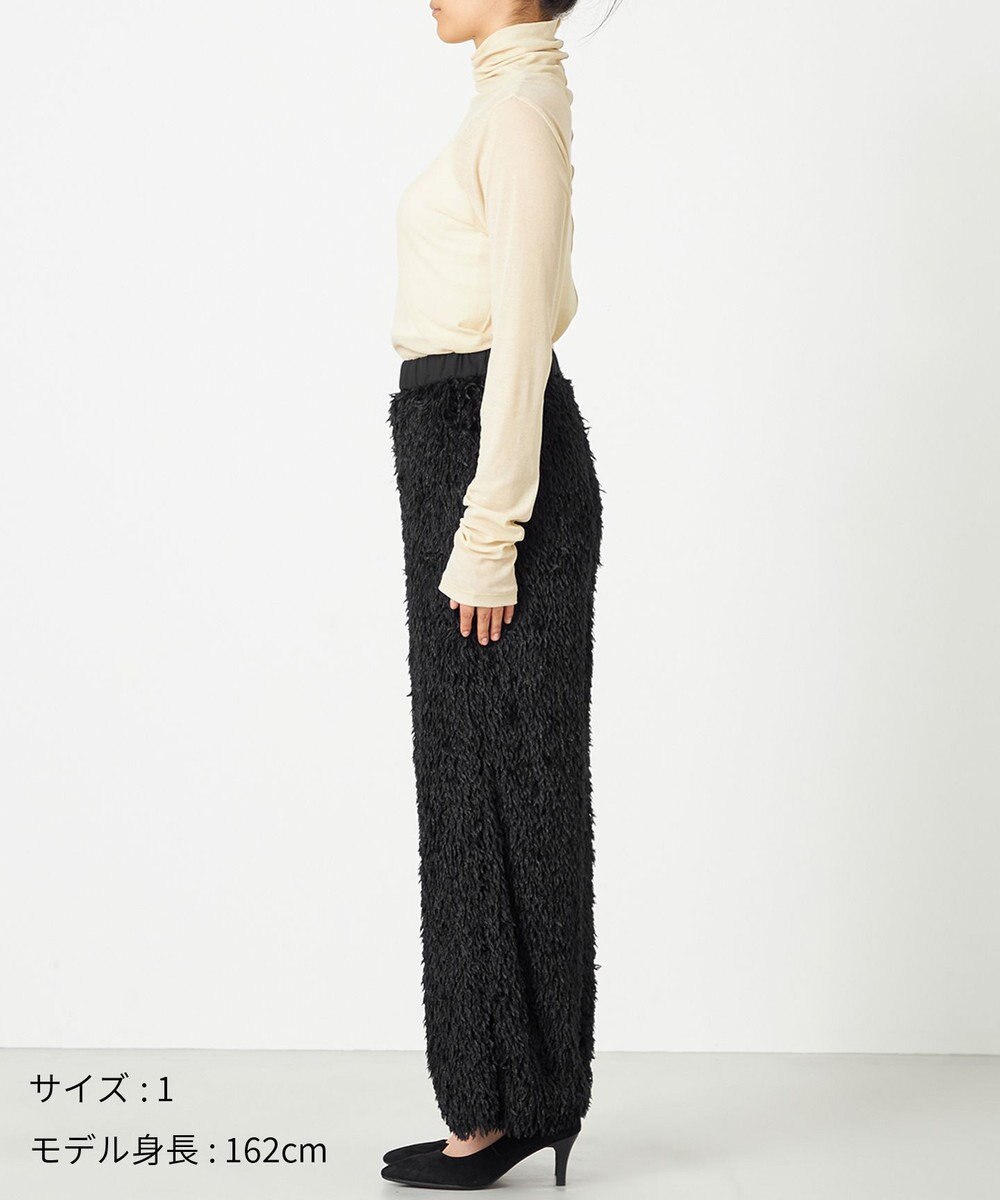 NAVE 【Nave・洗える】フェザーフリンジ イージーパンツ 