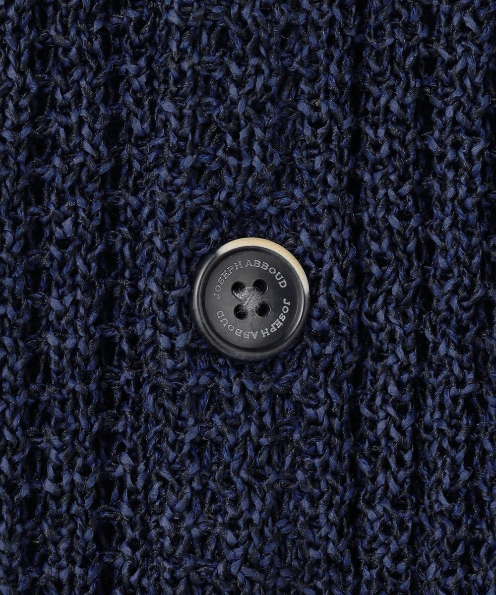 JOSEPH ABBOUD 【エコ素材和紙使用・日本素材】和紙杢メッシュクルーネック ニットジレ 