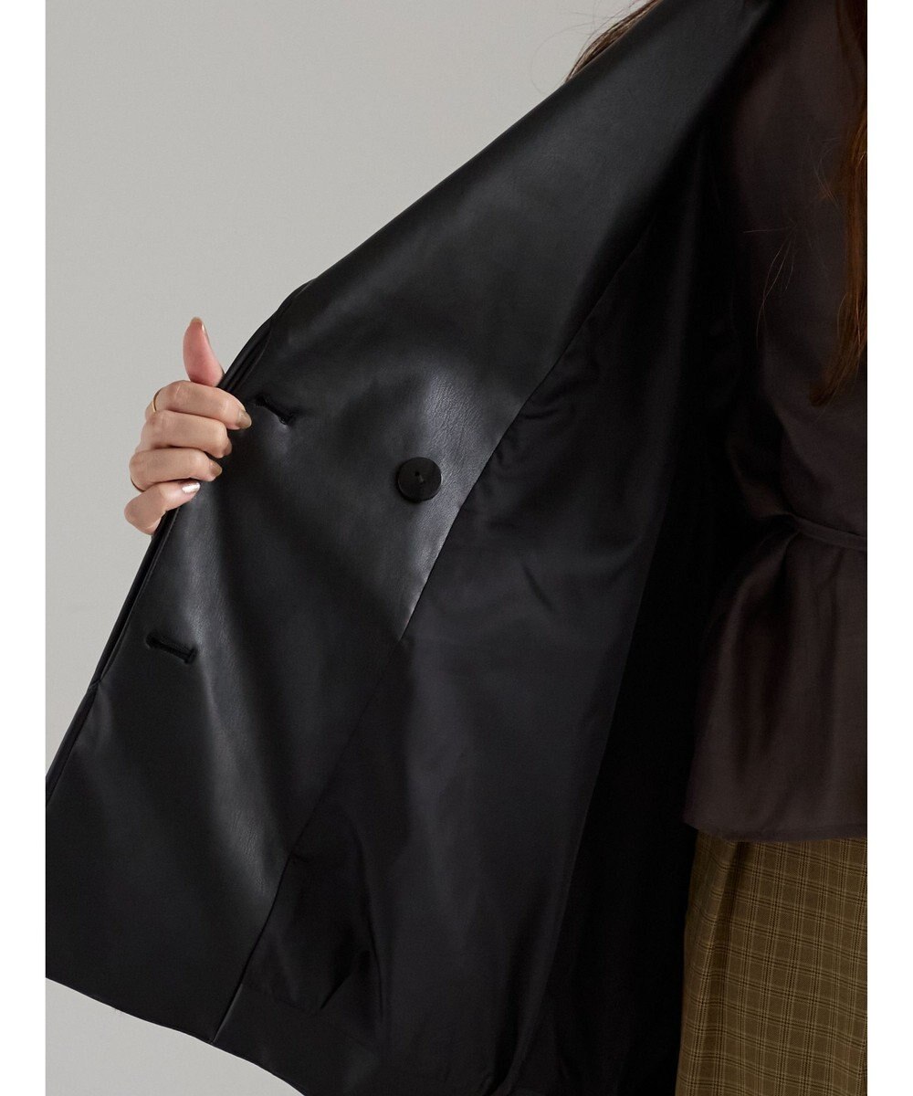 Te chichi レザーショートトレンチコート《2025Autumn catalog vol.2 item》 