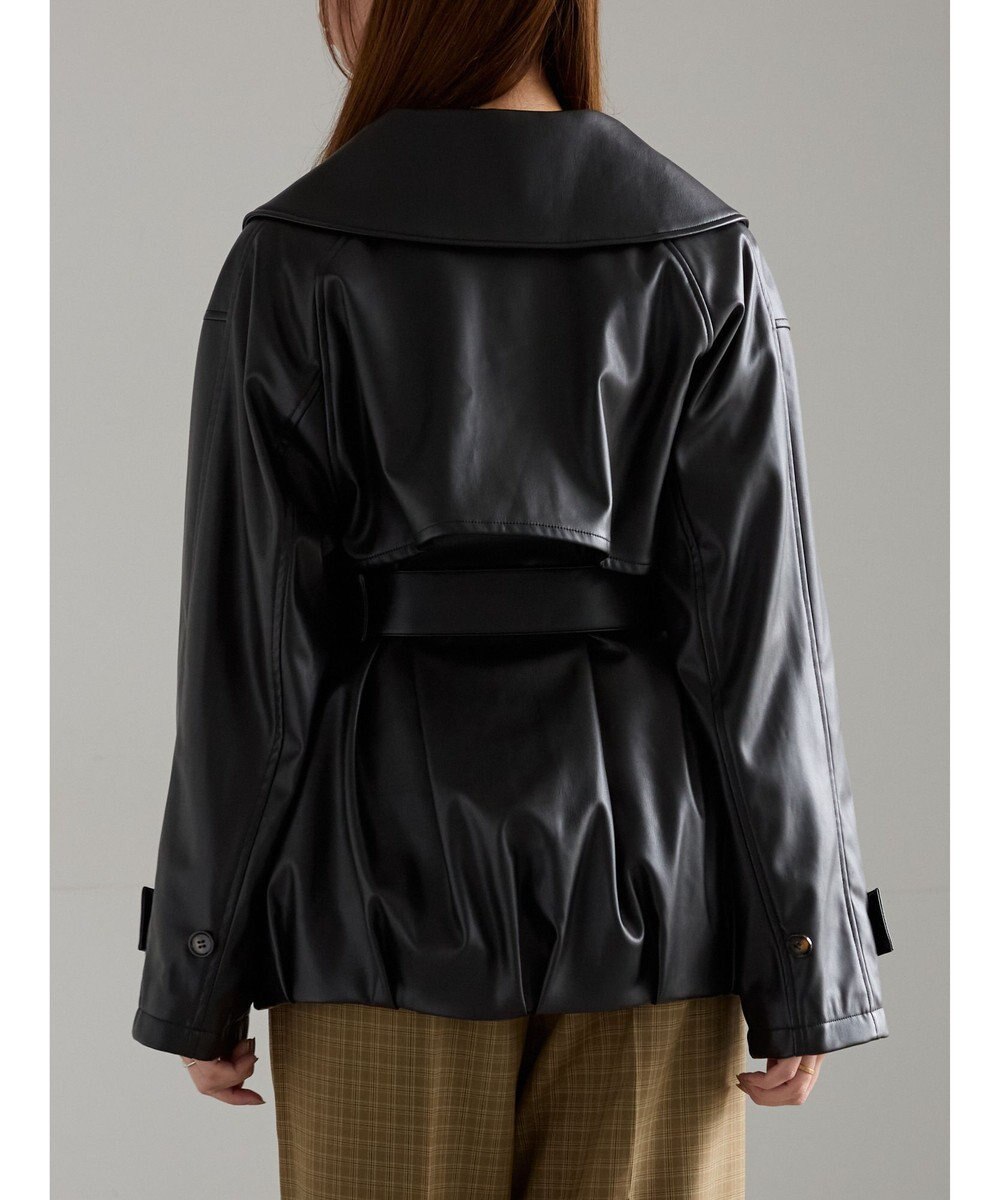 Te chichi レザーショートトレンチコート《2025Autumn catalog vol.2 item》 