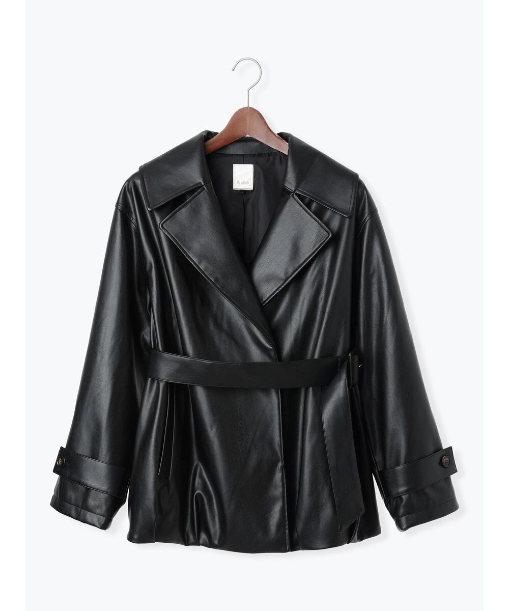 Te chichi レザーショートトレンチコート《2025Autumn catalog vol.2 item》 