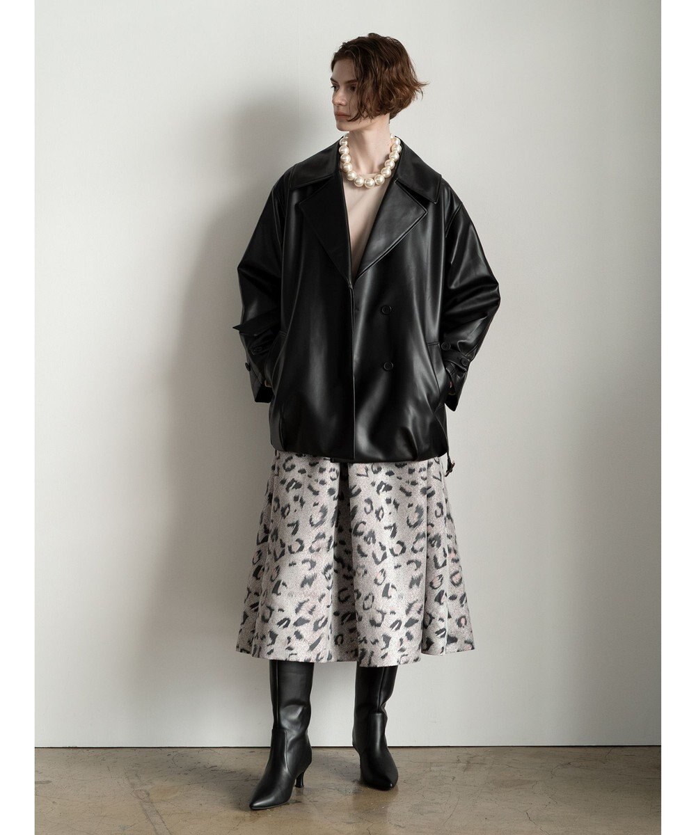 Te chichi レザーショートトレンチコート《2025Autumn catalog vol.2 item》 