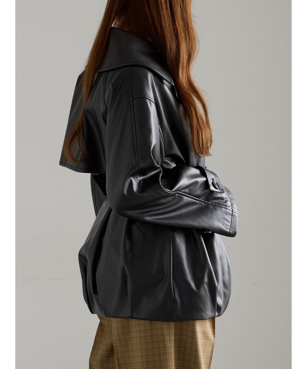 Te chichi レザーショートトレンチコート《2025Autumn catalog vol.2 item》 