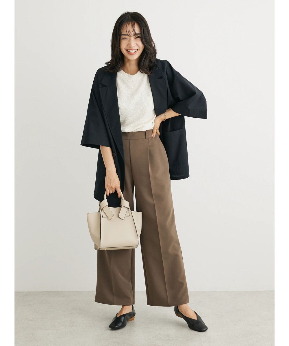 Green Parks BEST PRICE  ５分袖プリーツ加工プルオーバー 