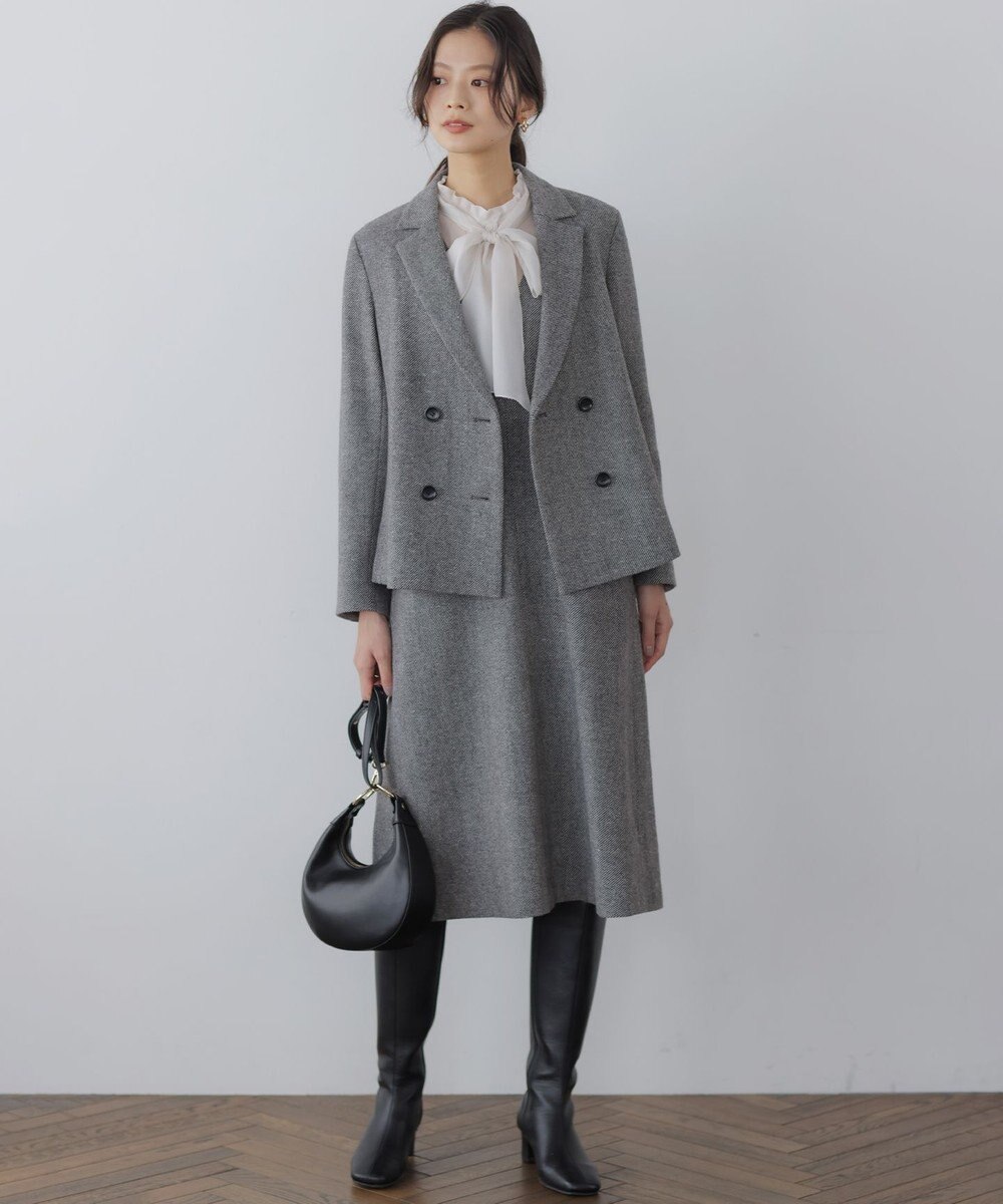 組曲 シックツイードジャンパー ワンピース 