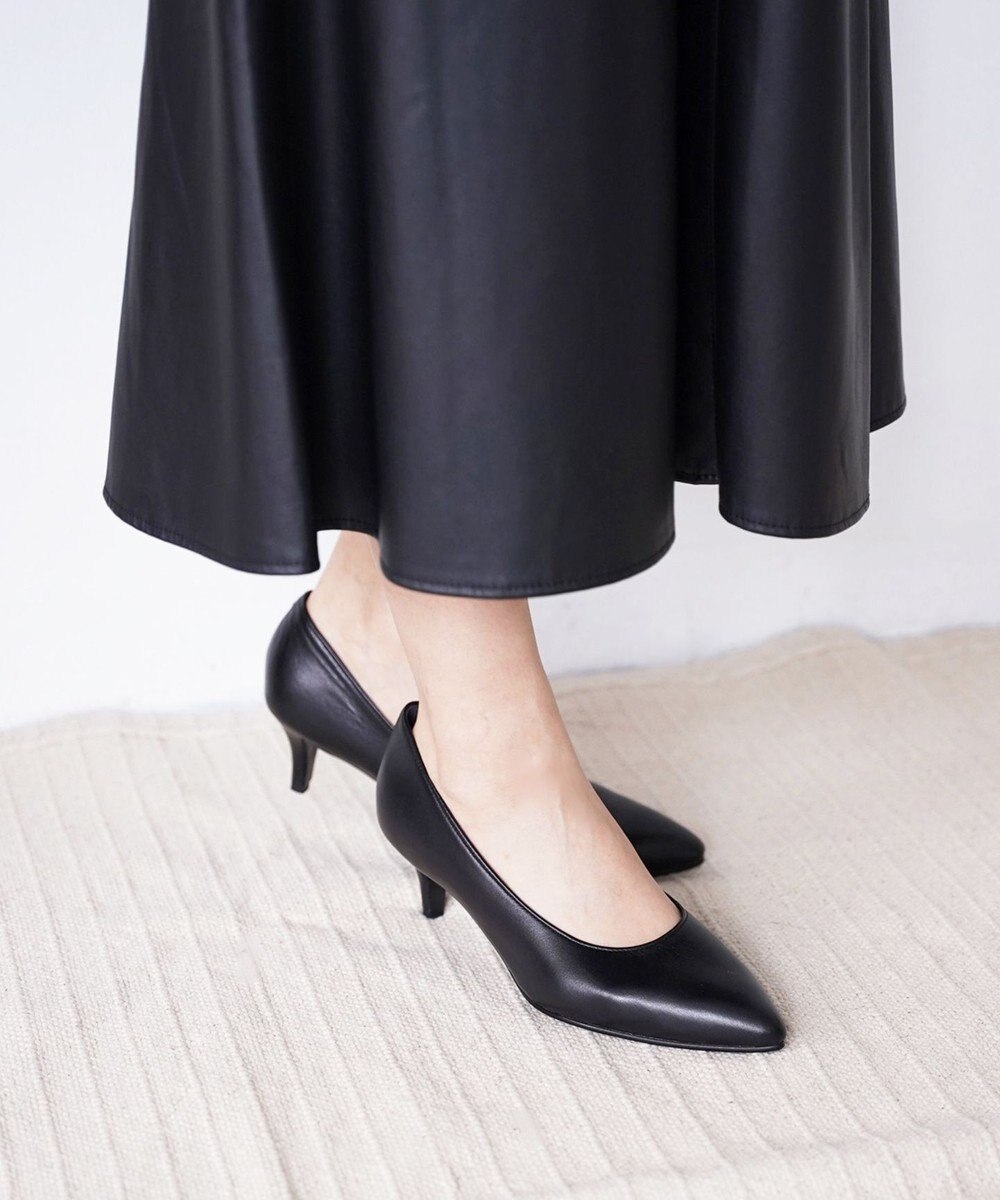 Pointer 日本製 ポインテッドトゥプレーンパンプス 