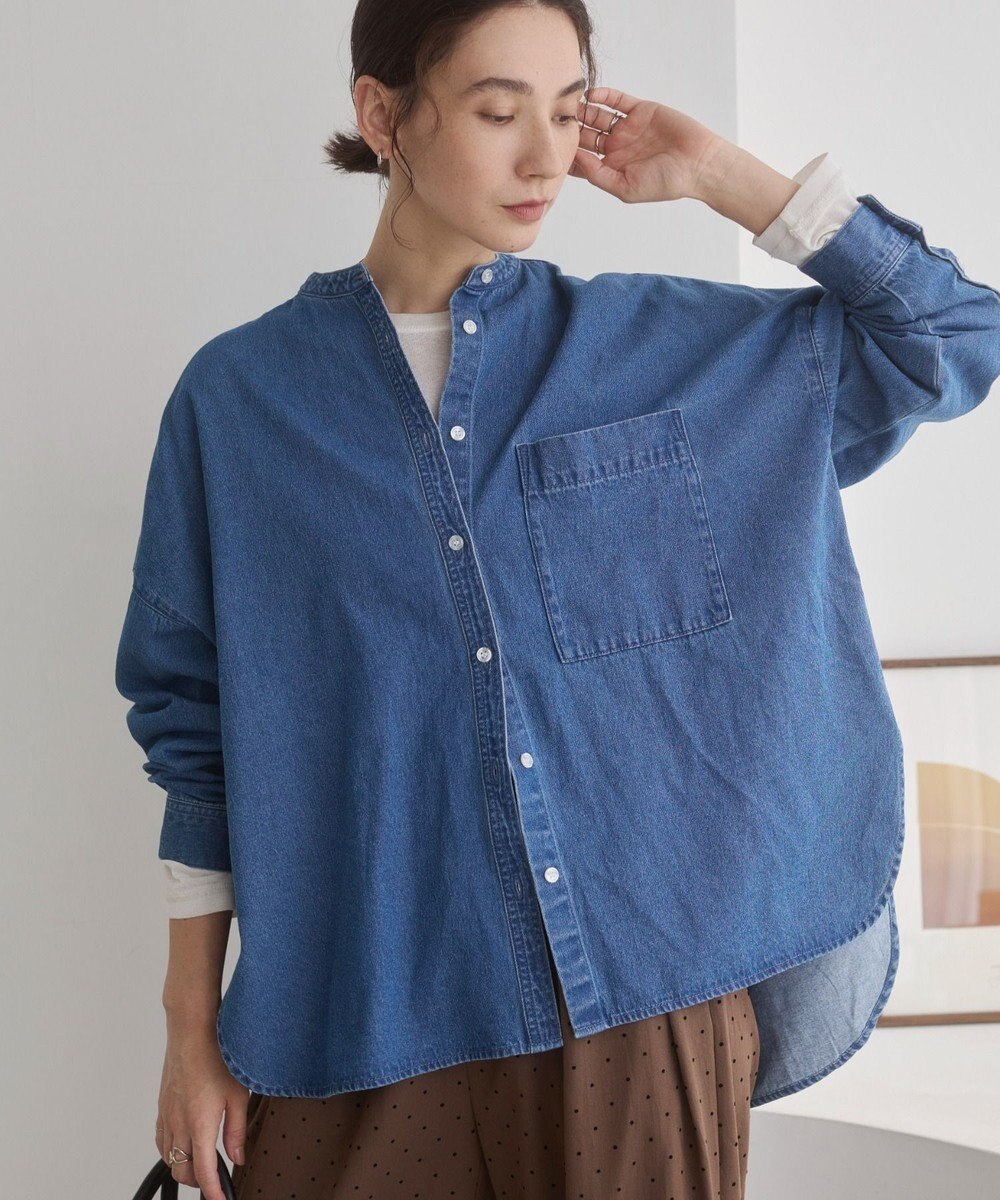 WEGO 【ANGIE VINTAGE】オーバーサイズデニムシャツ 