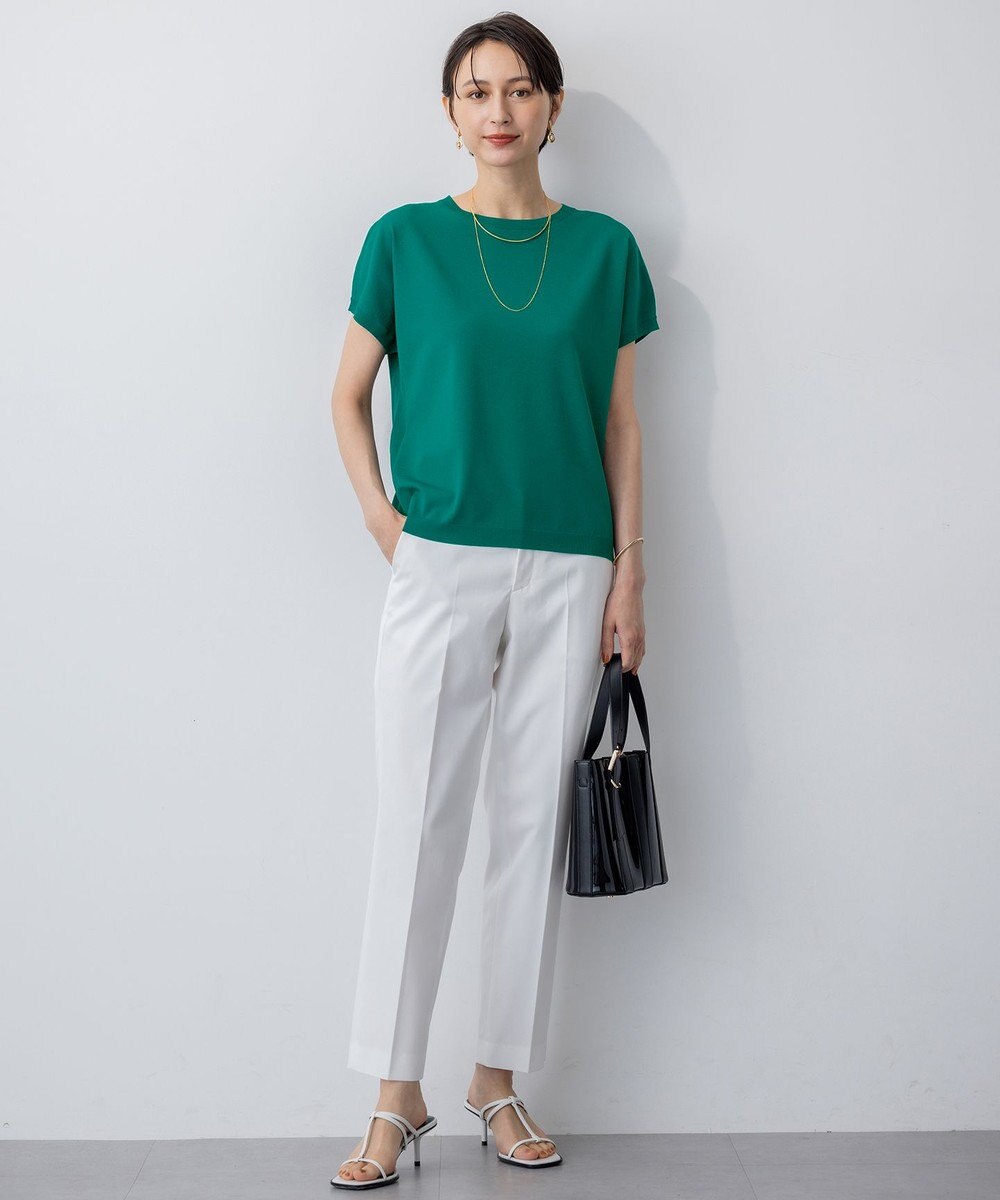 23区 【UVケア/洗える】コンパクトクロス テーパード パンツ 