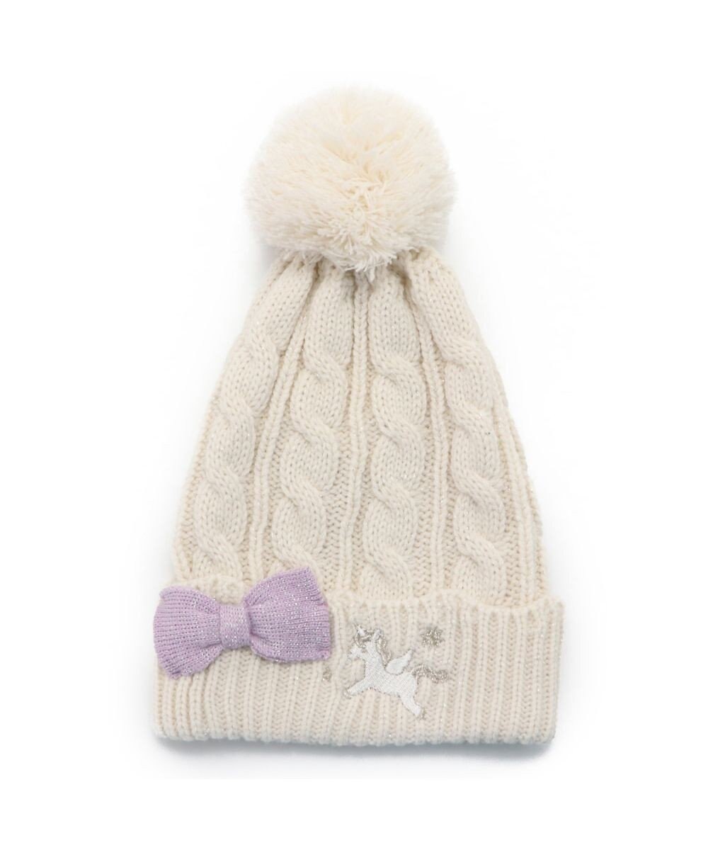 Mother garden マザーガーデン ユニコーン キッズ ニット帽子 《ホワイト》 