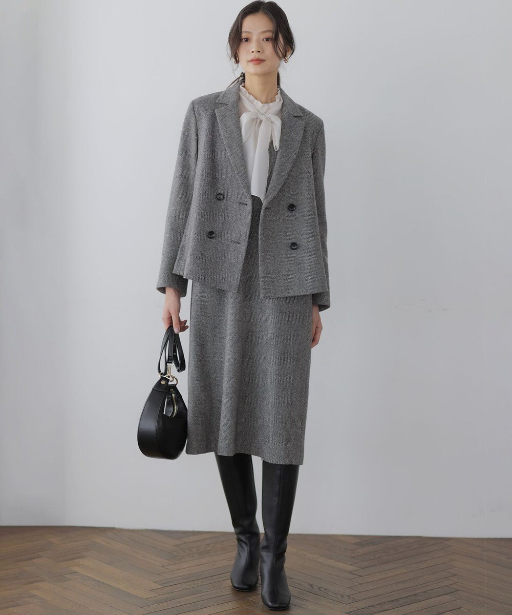 組曲 シックツイードジャンパー ワンピース 