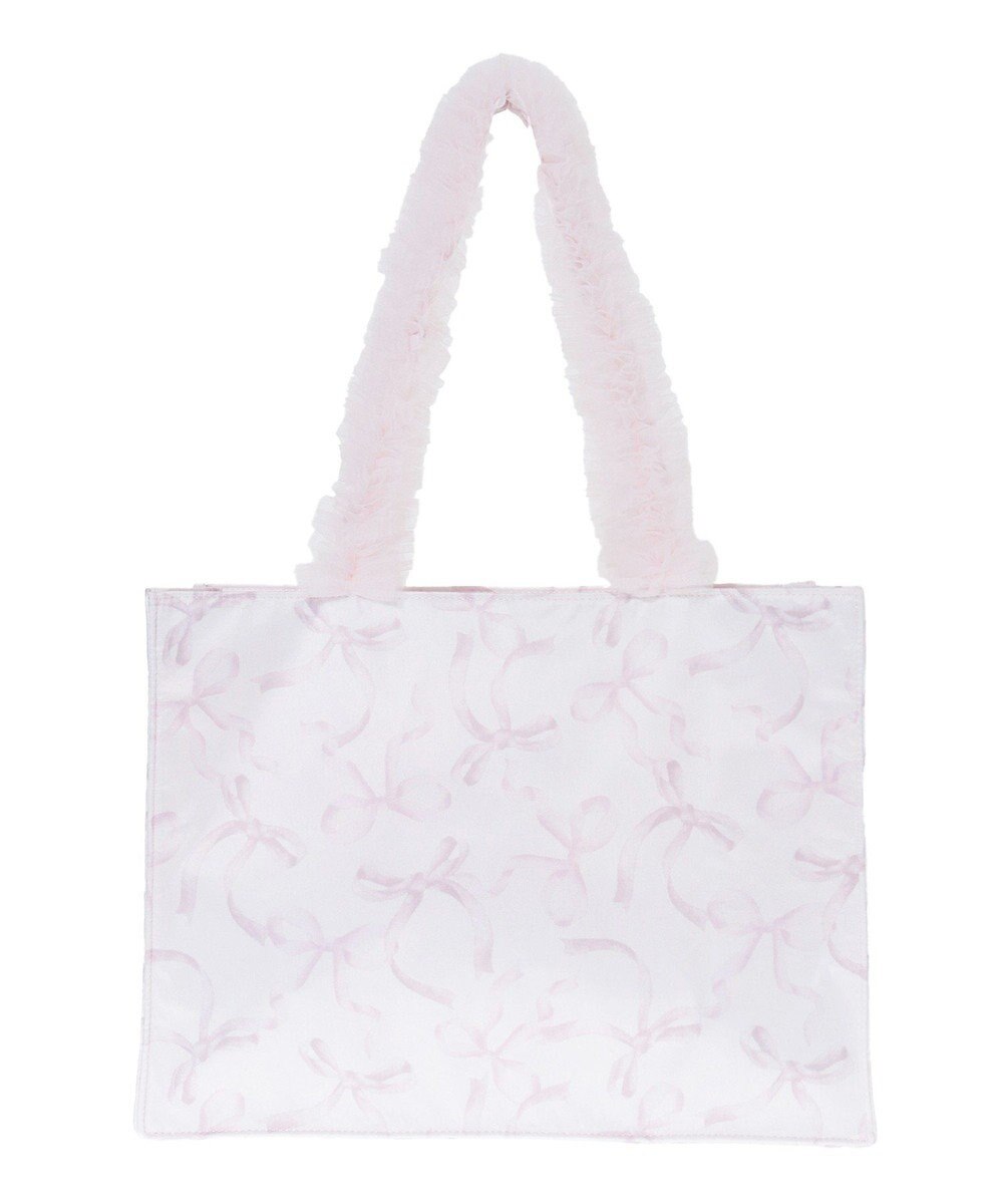 Maison de FLEUR ピンクマニアフリルスクエアトートMバッグ 