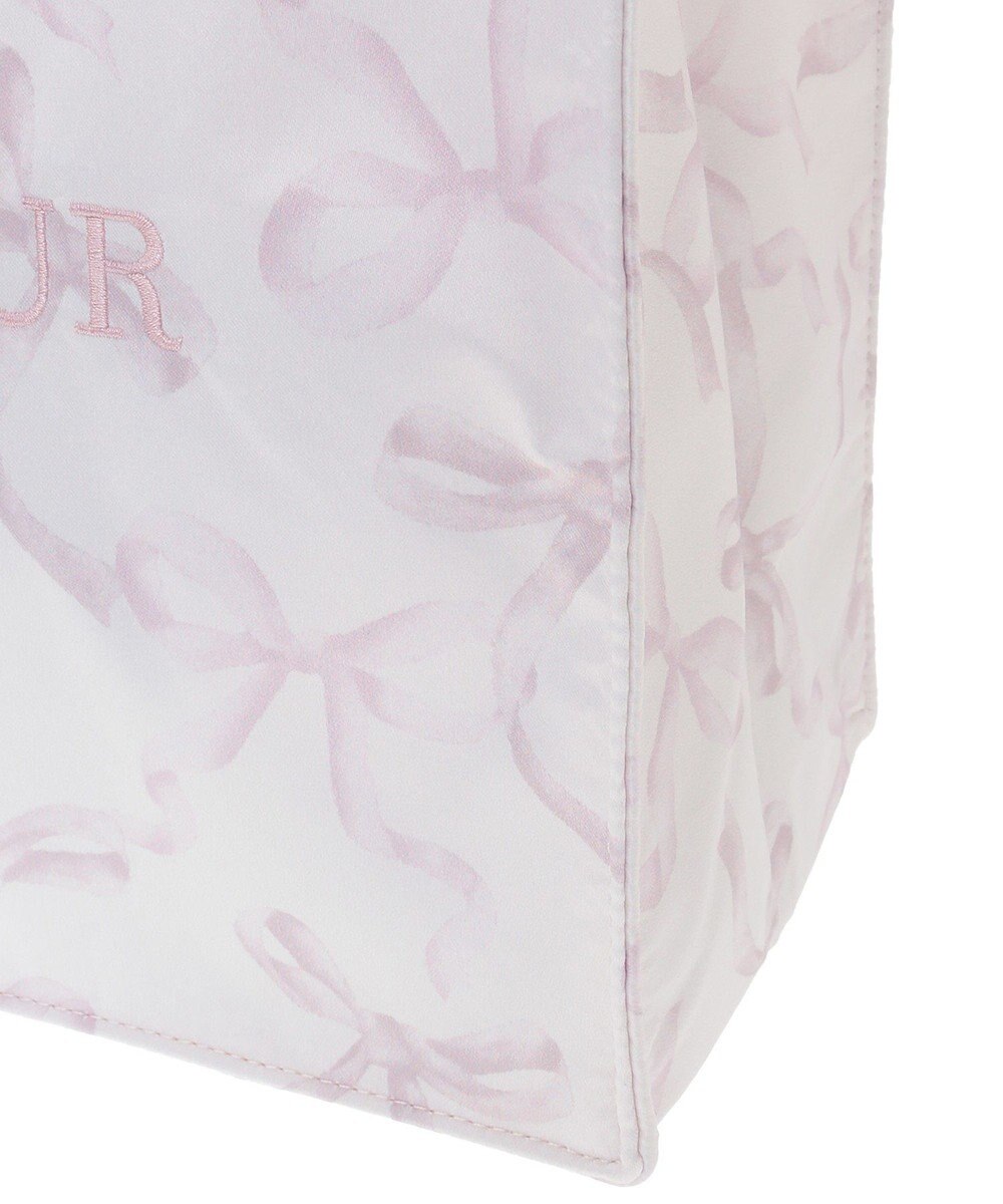 Maison de FLEUR ピンクマニアフリルスクエアトートMバッグ 