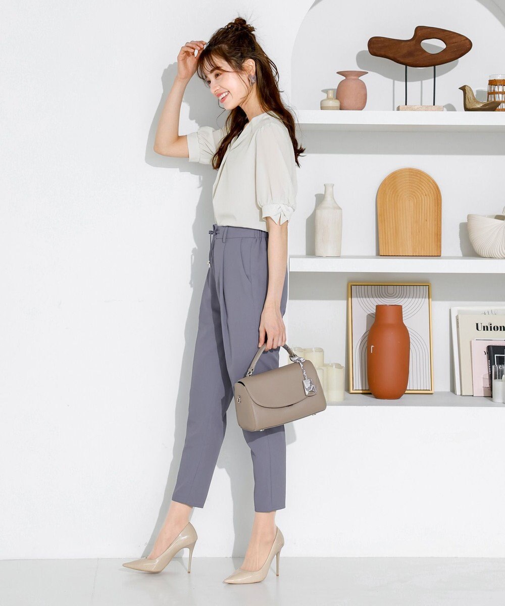 Tiaclasse 【洗える】幅広く活躍が期待できるドロストパンツ 