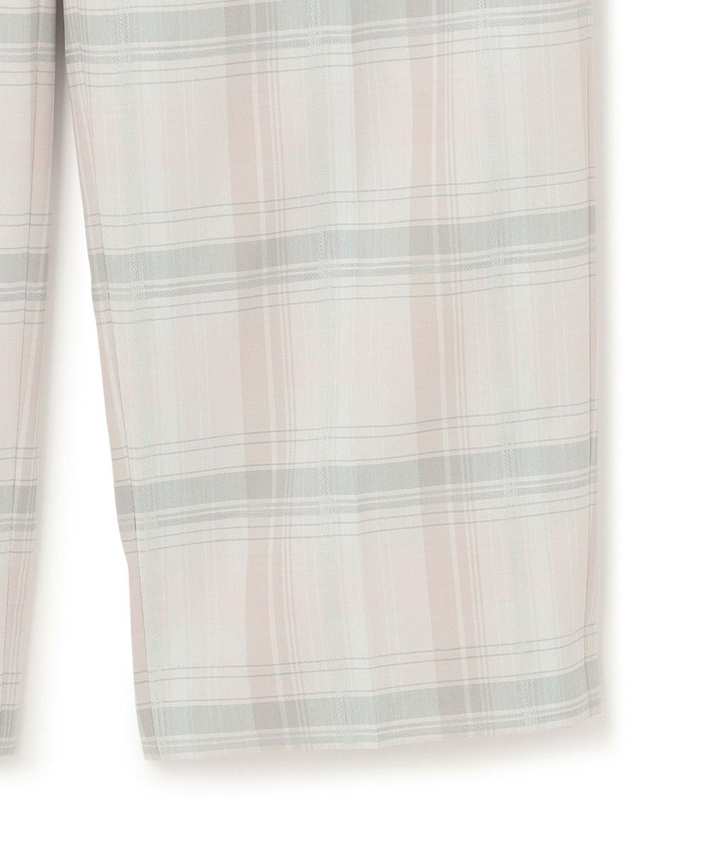 ICB 【洗える】TRドビーチェック ストレートパンツ 