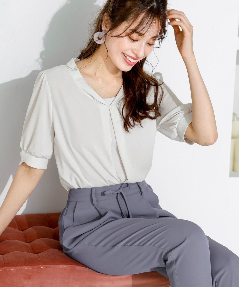 Tiaclasse 【洗える】幅広く活躍が期待できるドロストパンツ 