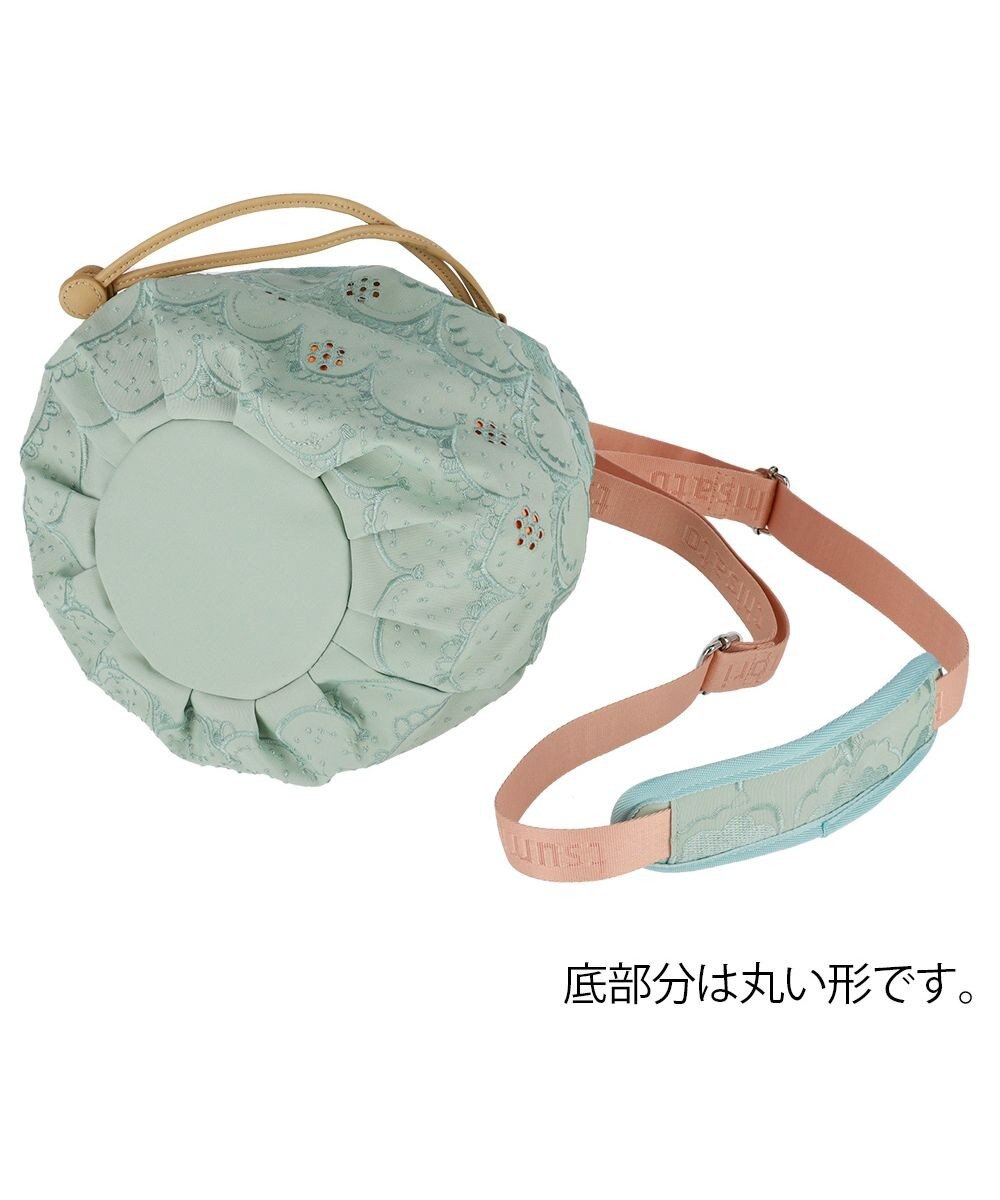 tsumori chisato CARRY スカラップ 刺繍 ショルダーバッグ 巾着 