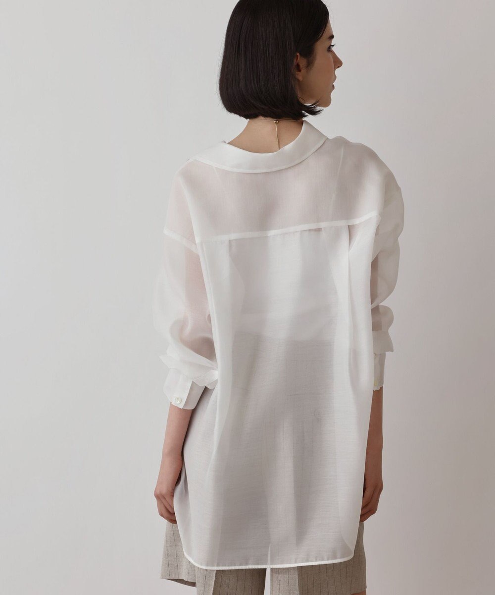 GRACE CONTINENTAL マットシアーシャツ 