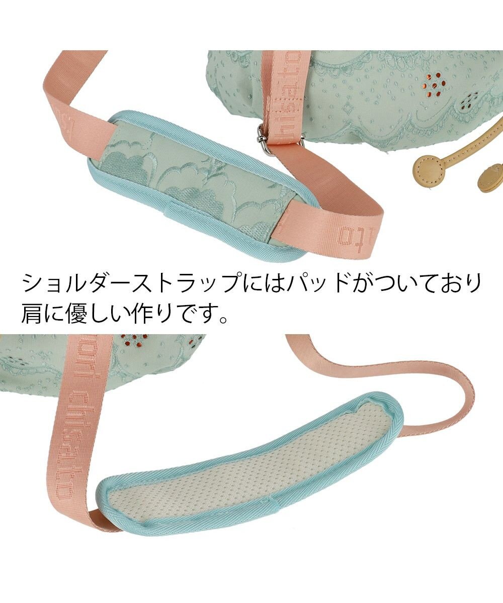 tsumori chisato CARRY スカラップ 刺繍 ショルダーバッグ 巾着 