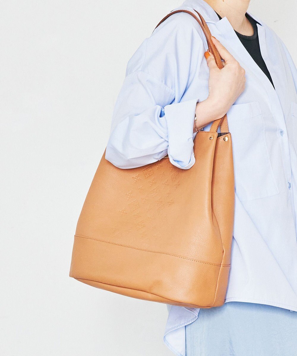 再入荷 モノグラムプレスバケットトートバッグ Ce 818 Russetファッション通販 公式通販 オンワード クローゼット