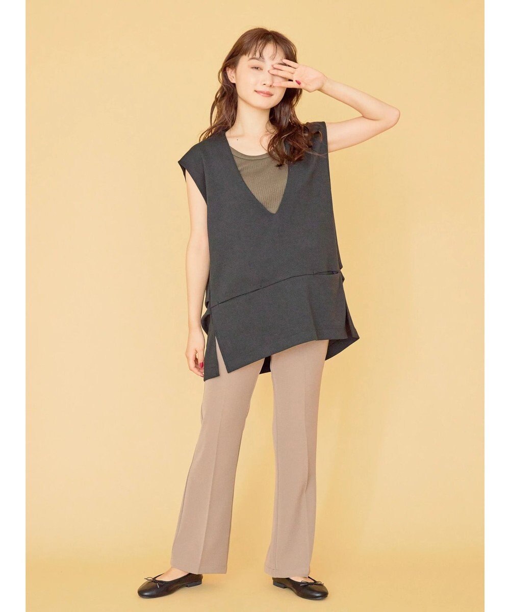 AMERICAN HOLIC 抗菌防臭針抜きリブタンクトップ 