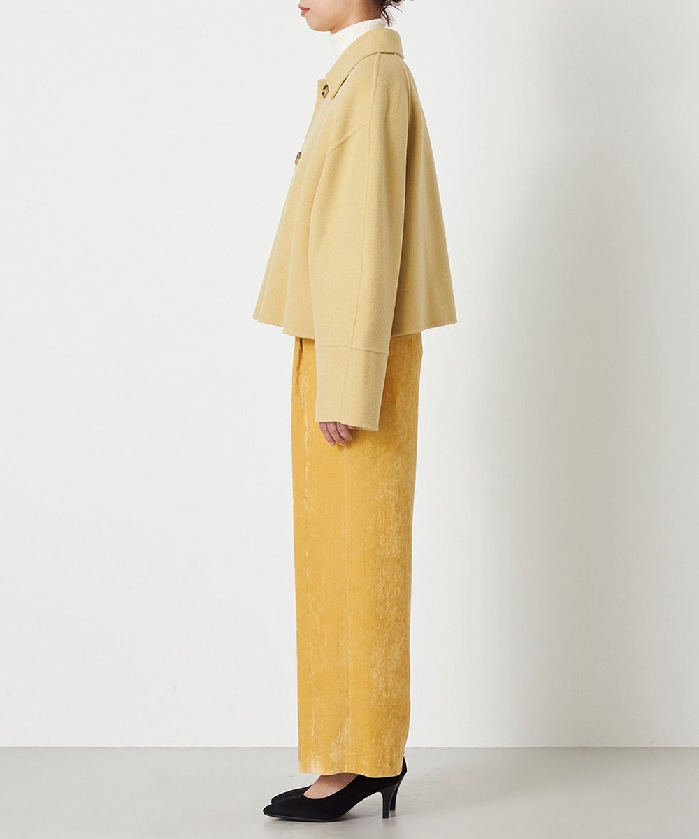 NAVE 【Nave】メルトンリバー ステンカラークロップド コート 