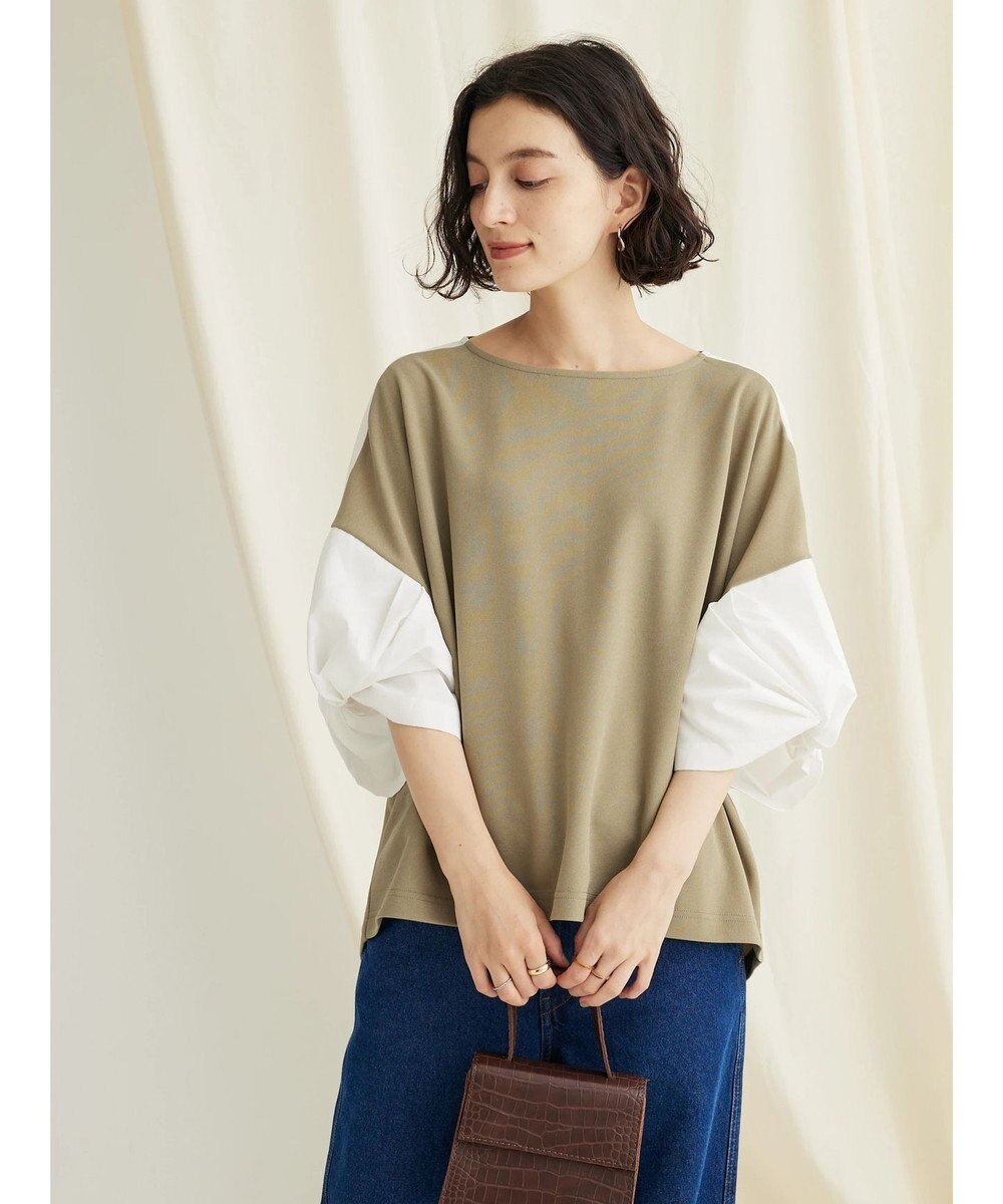 CRAFT STANDARD BOUTIQUE 袖ねじり切り替えプルオーバー 