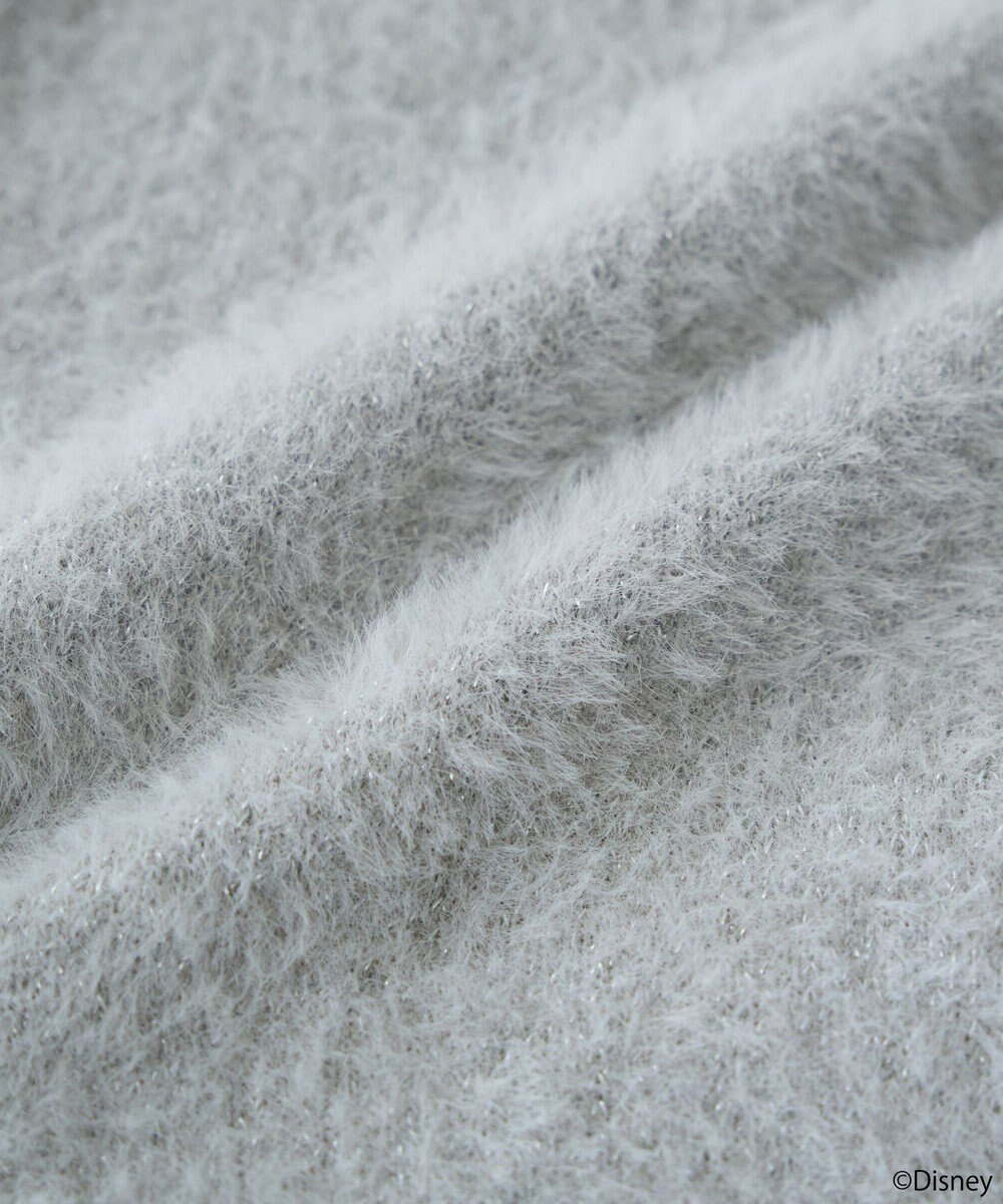 earth music&ecology 【予約】Disney/ポイントミッキーラメシャギーカーデ 