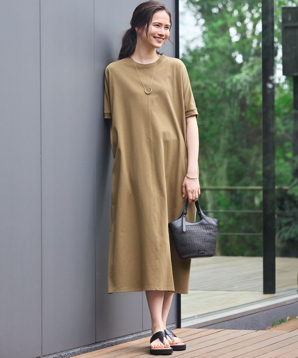 23区 【SLOW/一部店舗限定】MVSコットン T ワンピース 