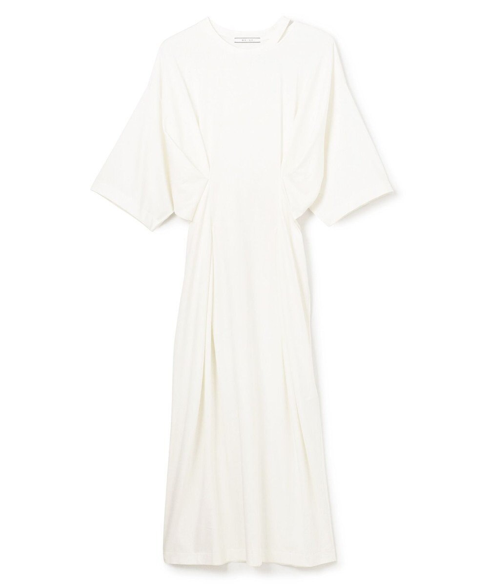 BEIGE， 【洗える】S.BABILA / スリットネックウエストタックワンピース 