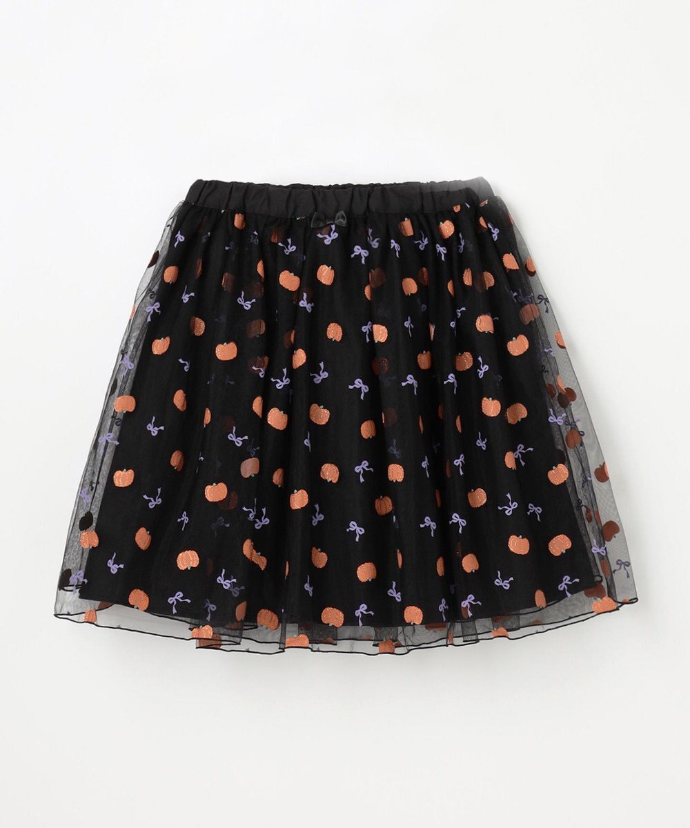 ANY KIDS ラメチュールフレアスカート 