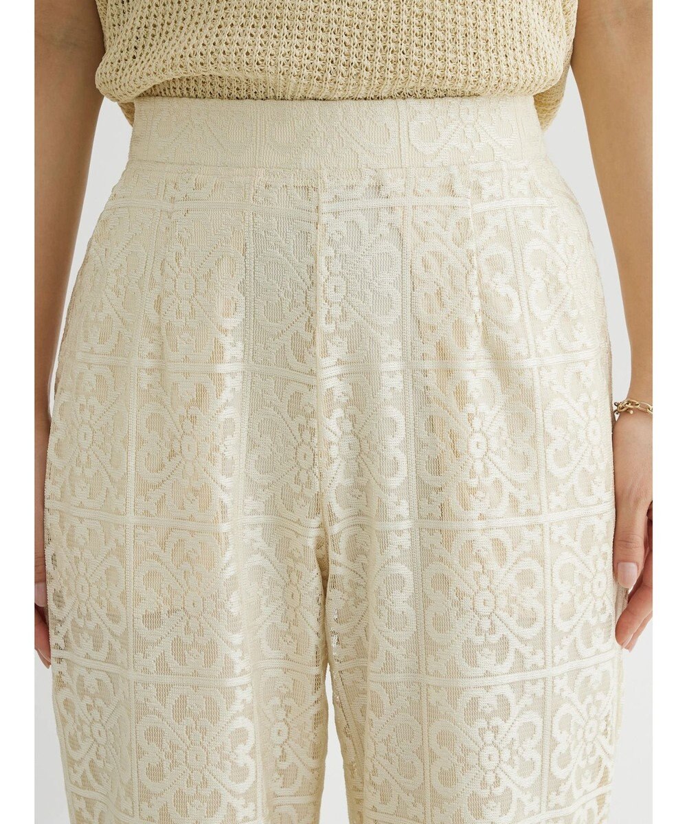 Green Parks 格子柄レースパンツ 