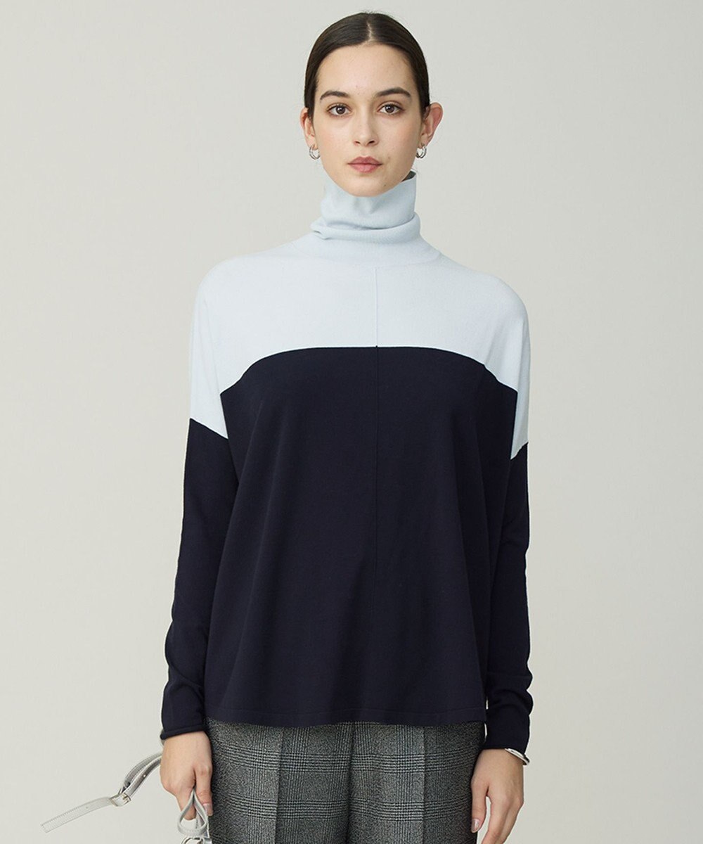 ICB L 【新色追加・WEB限定カラーあり】 ヴィスコースワイド タートルネックプルオーバー 