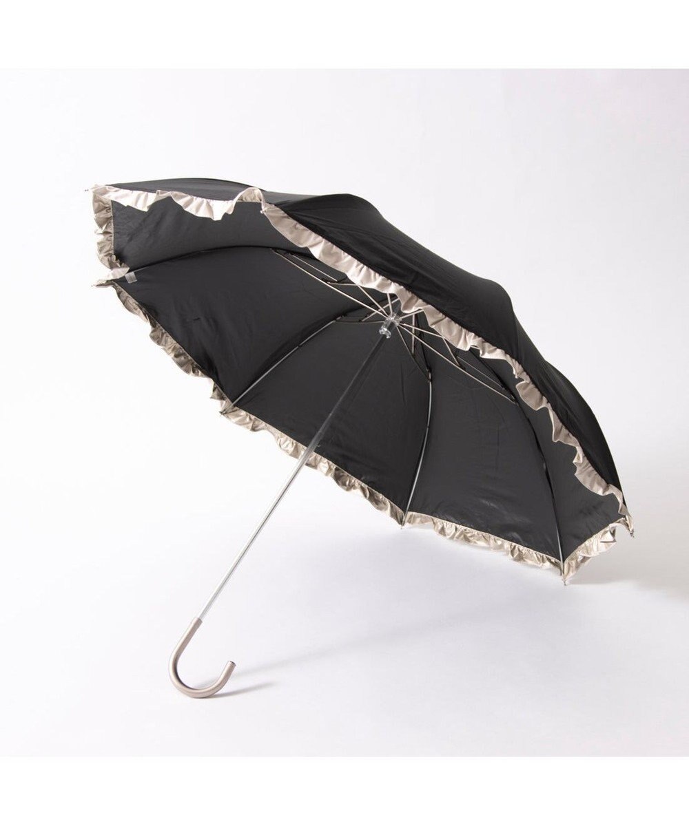 UNBILLION カシュネ cachenez / 【晴雨兼用】【日傘】 【UV カット率99.999.9％以上】PUバイカラーフリルトップレス折りたたみ傘 
