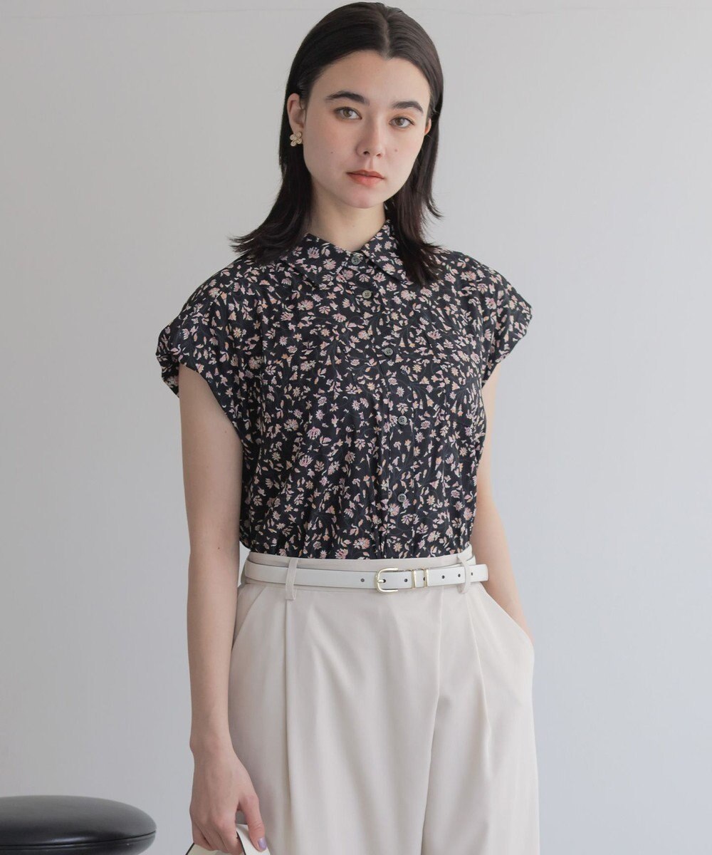 組曲 L ギャザーライトデシン ブラウス 