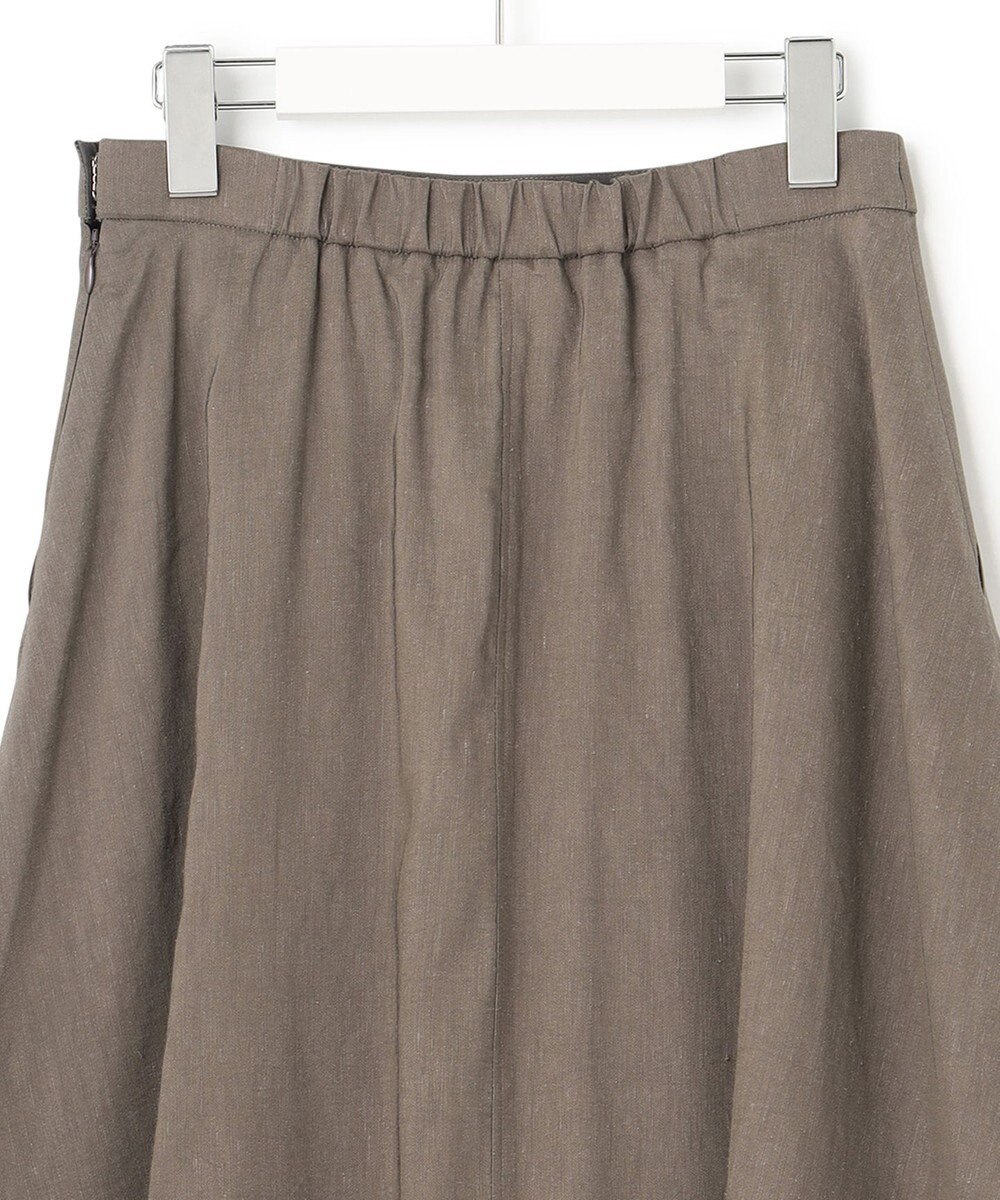 23区 L 【セットアップ対応】リネンレーヨンストレッチ フレア スカート 