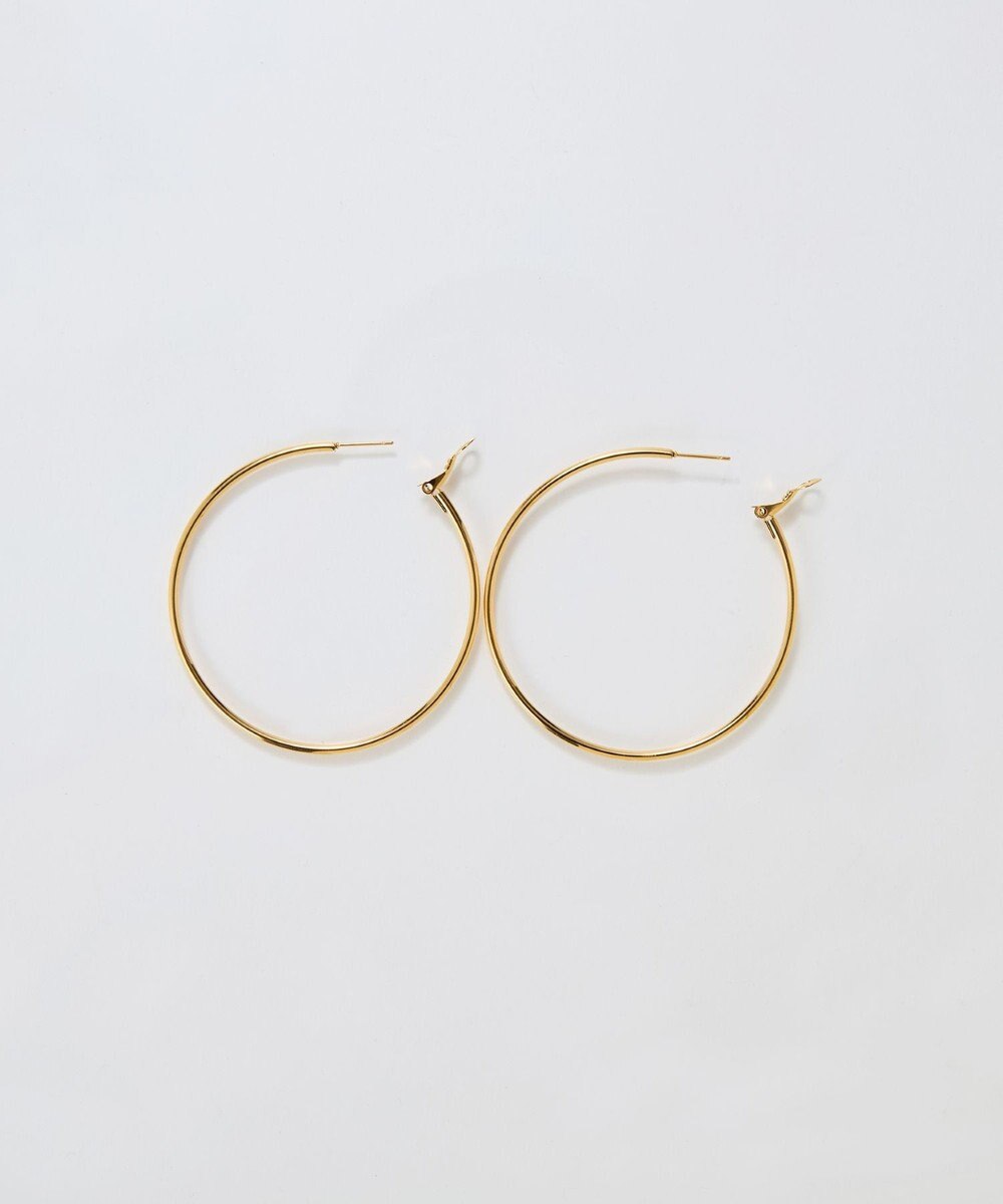 Phoebe 【金属アレルギー対応】ライトフープビッグピアス　ゴールド/ステンレス/大振り 