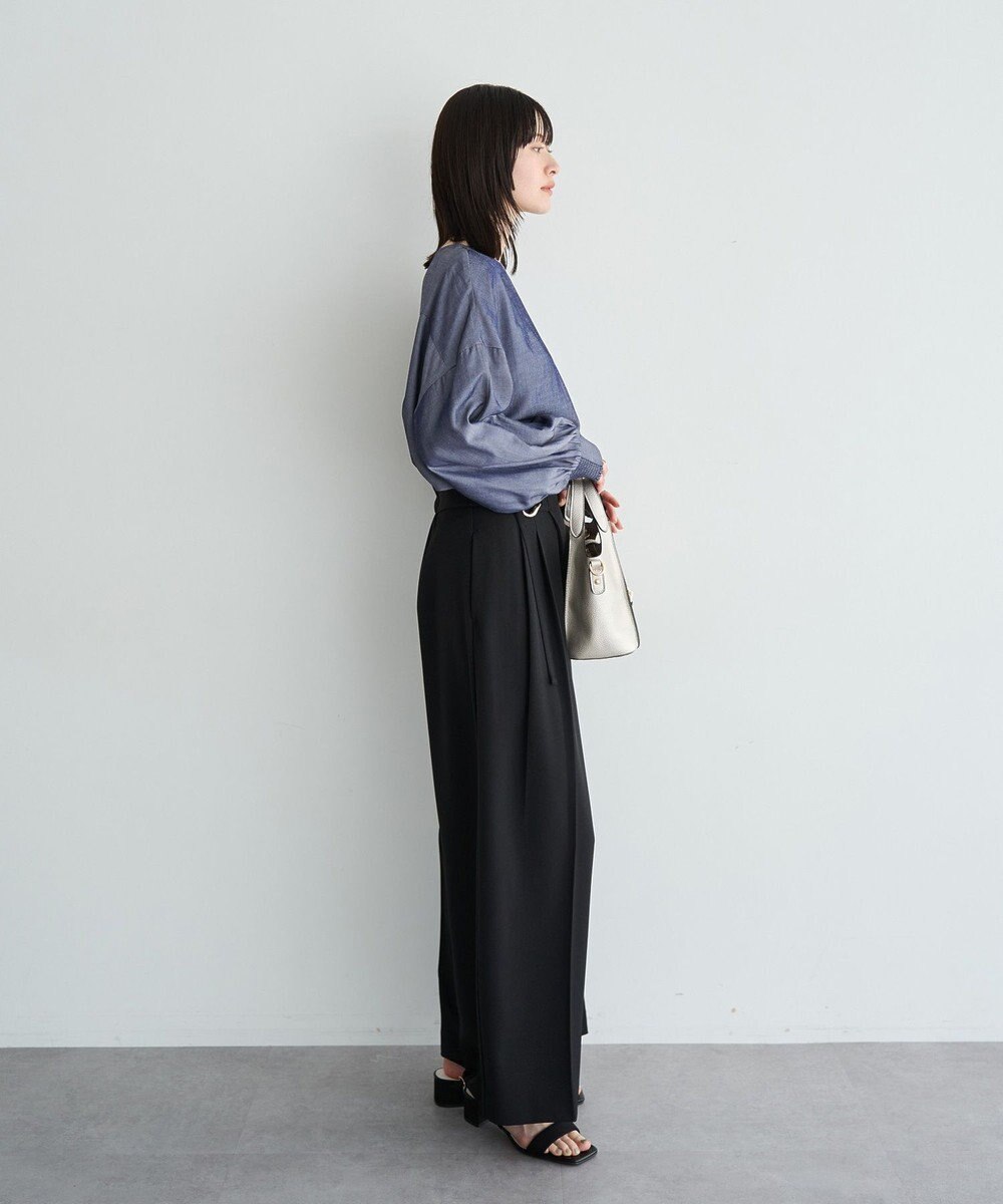 YECCA VECCA メタルベルトワイドパンツ 